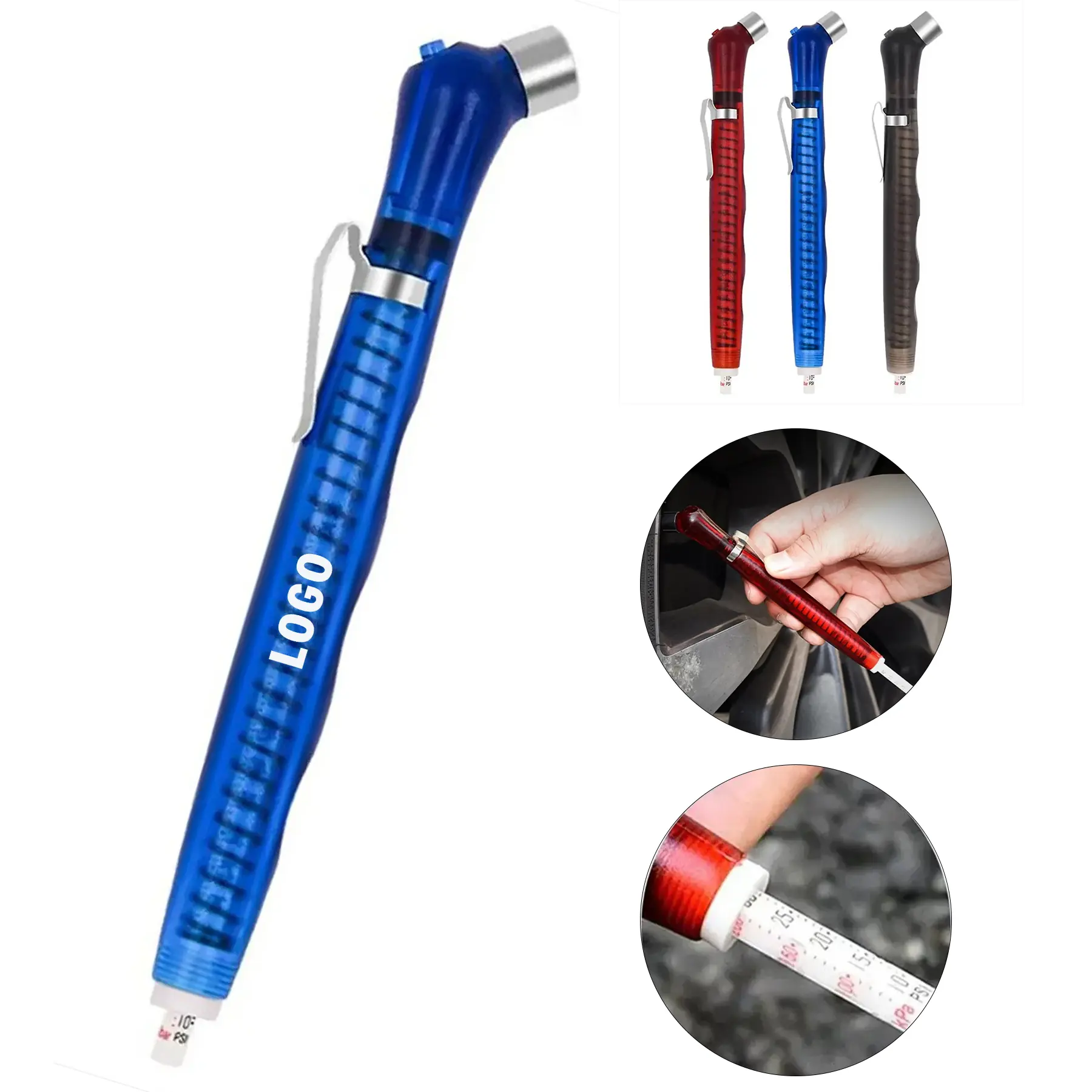 Analog Tire Pressure Gauge Pen Quick Read Scale 2