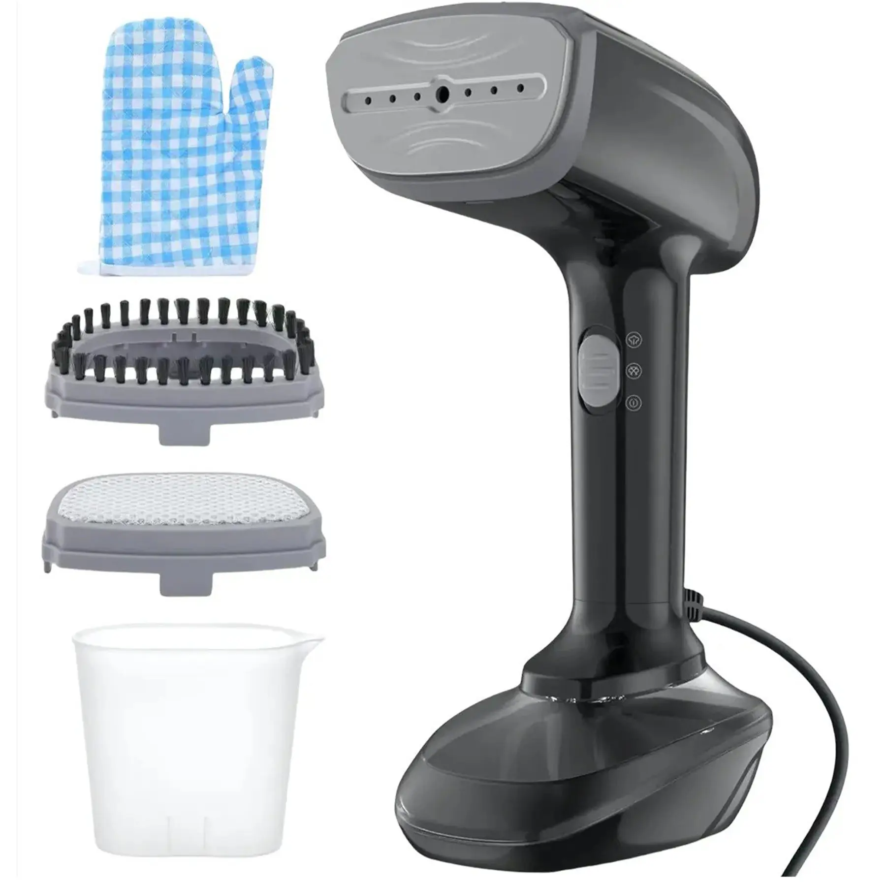 Handheld Fabric Steamer Travel Wrinkle Remover Brush Set