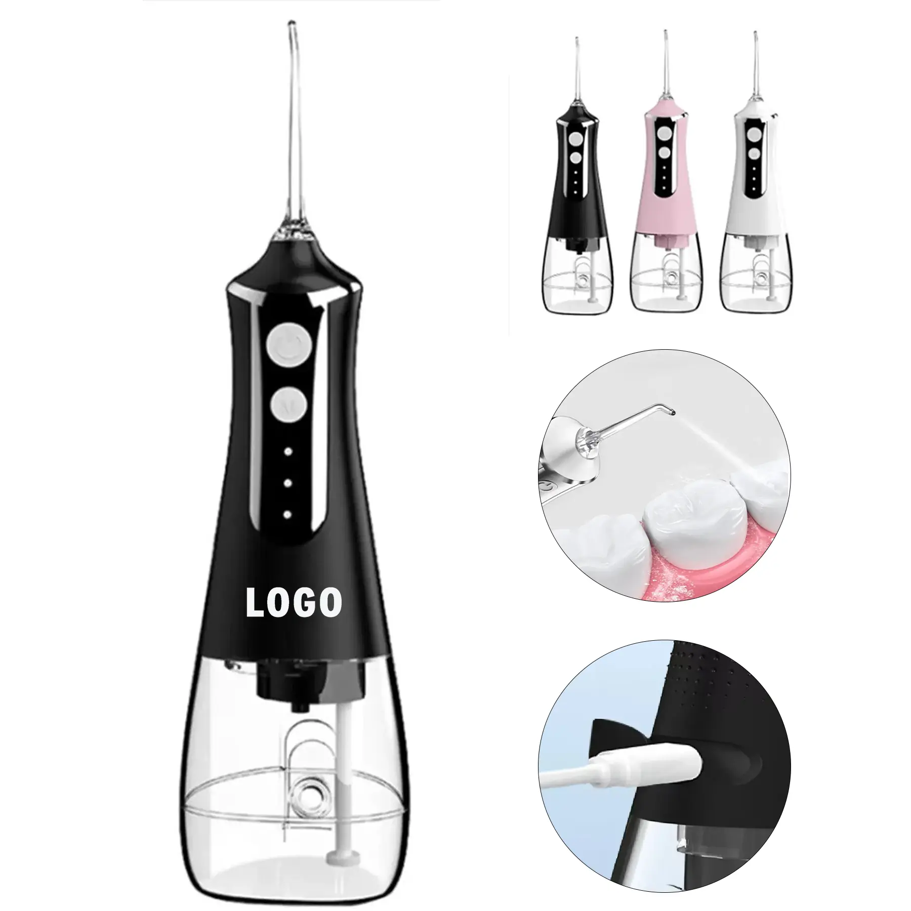 Cordless Water Dental Flosser with Adjustable Pressure - Travel Oral Irrigator 2