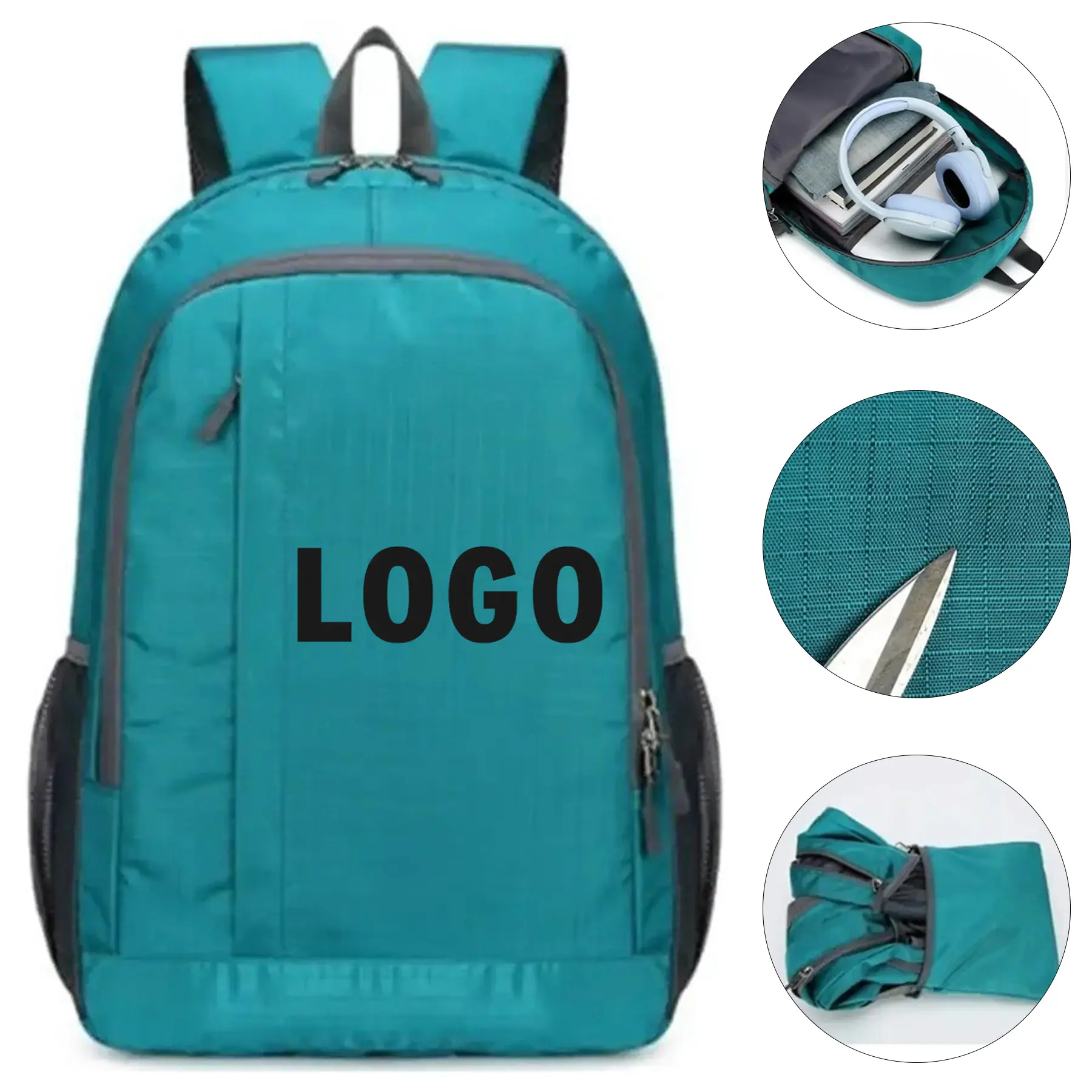 Customizable Foldable Travel School Backpack 2