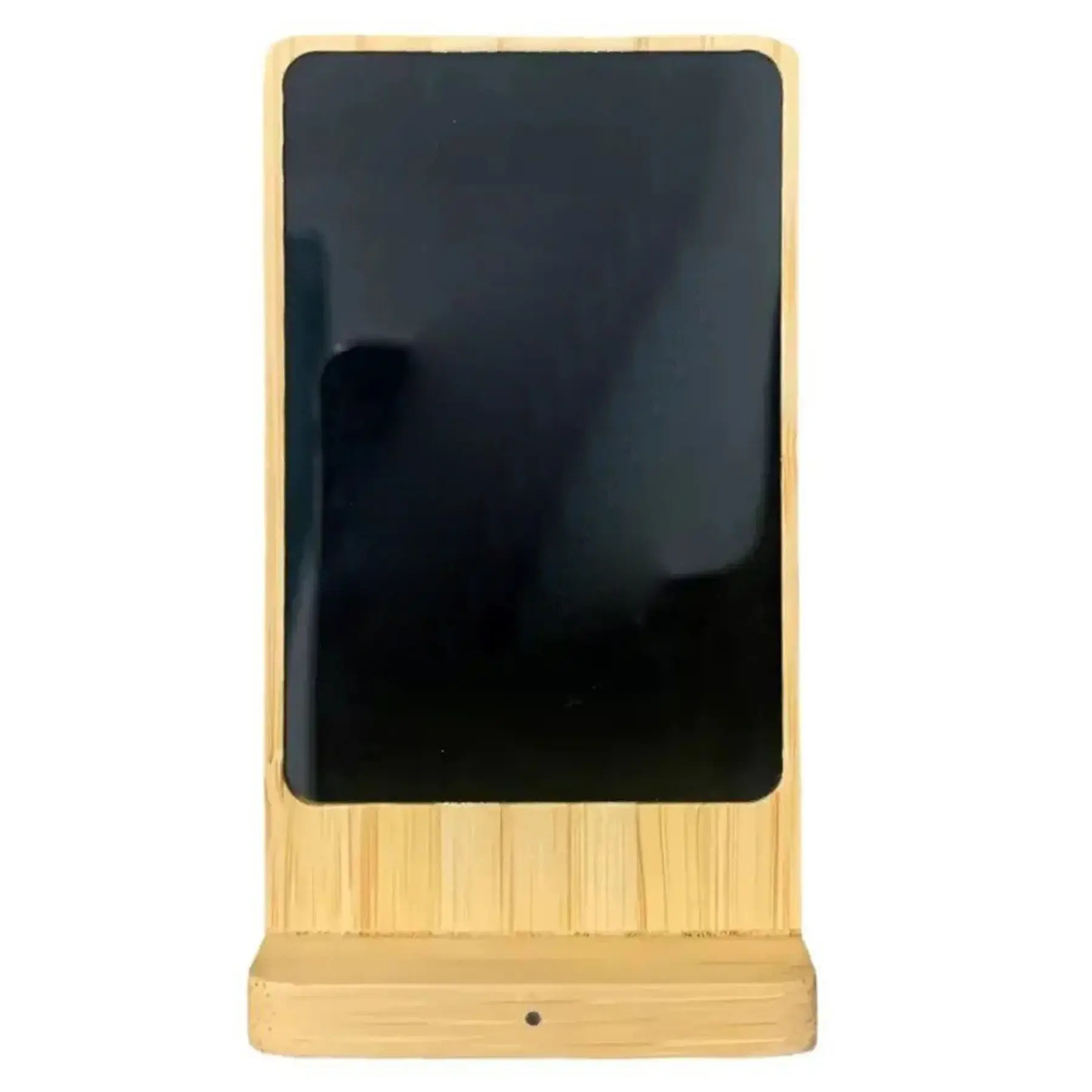Eco Friendly Bamboo 15W Qi LED Wireless Charger Stand