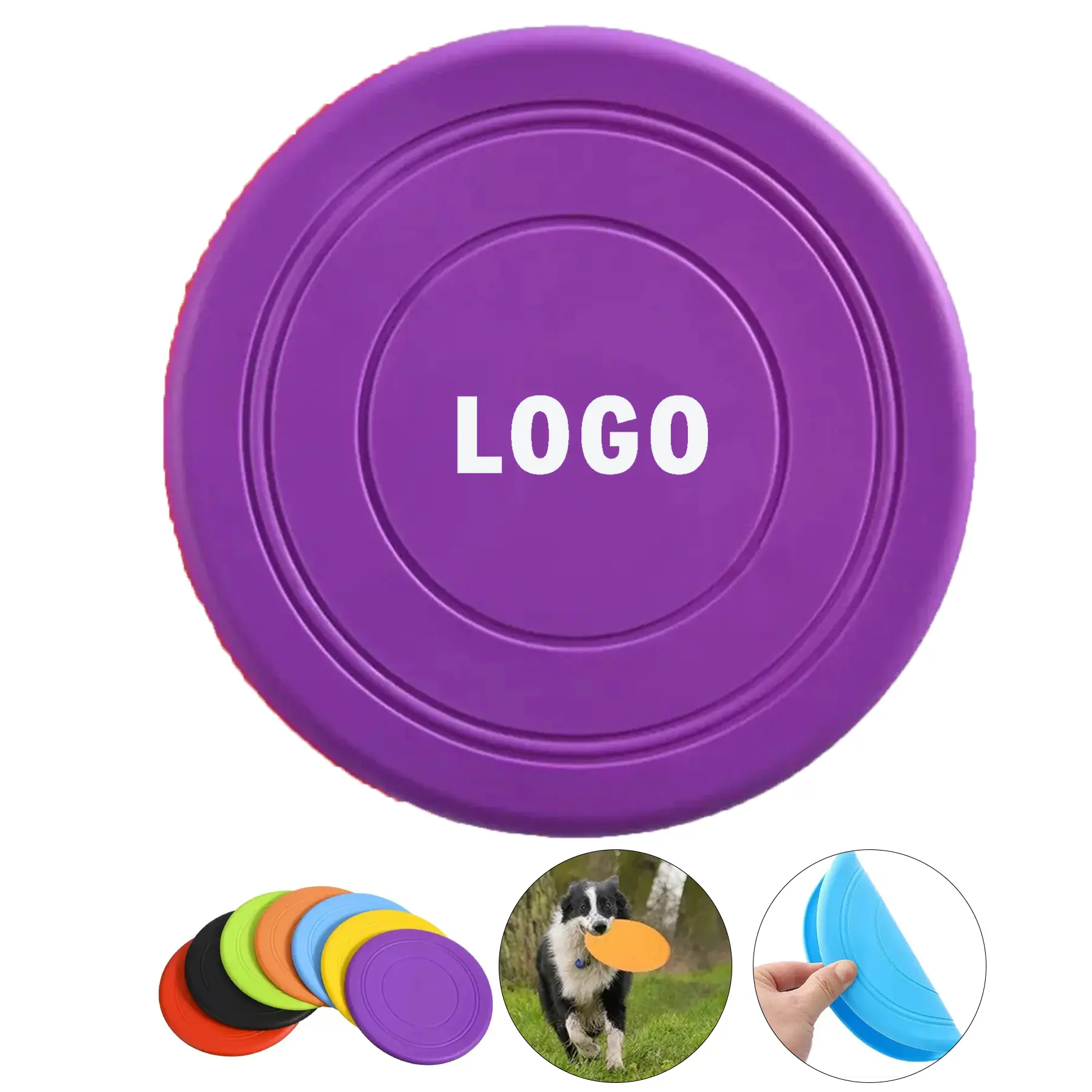 Personalized Soft Silicone Flying Disc Outdoor Fun 2