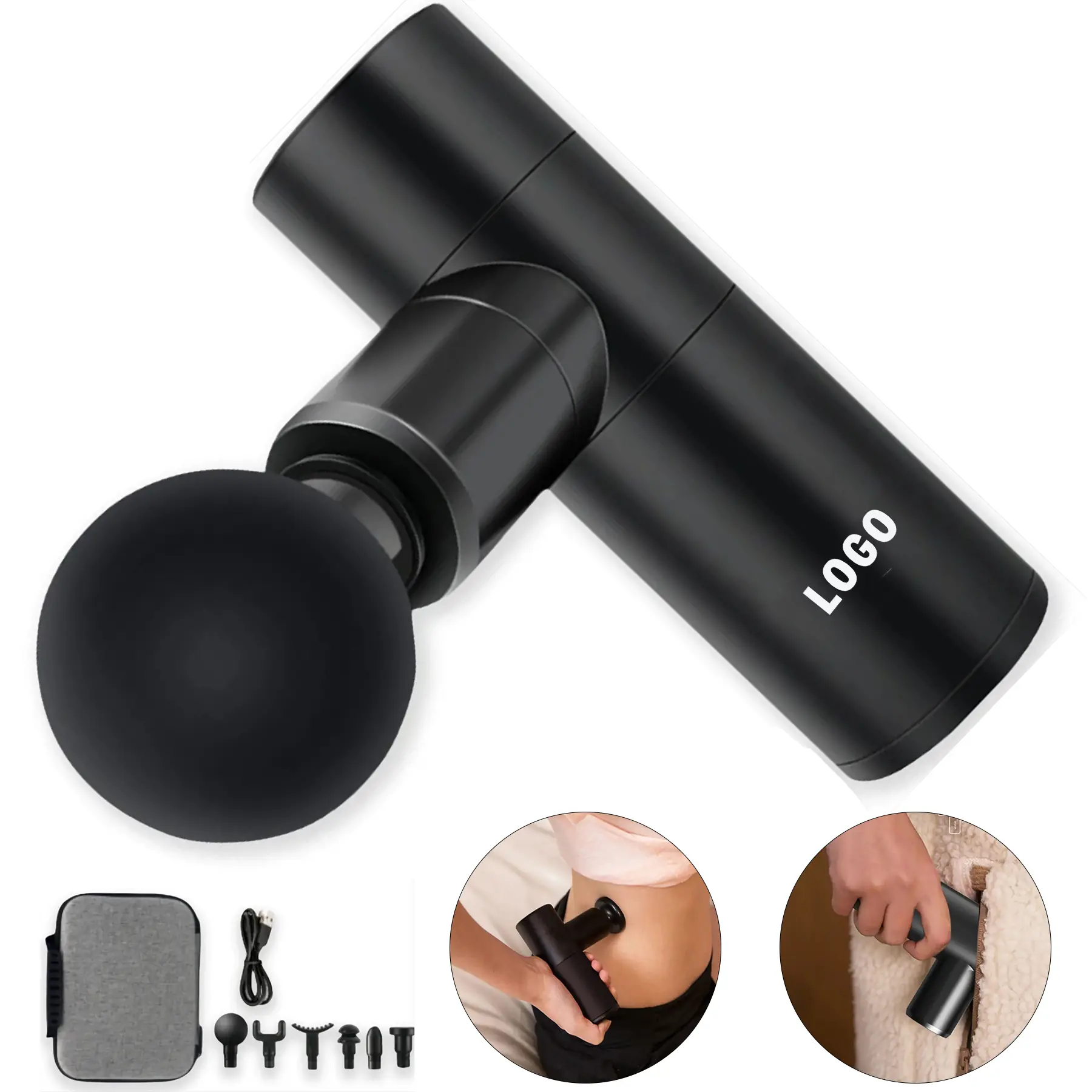 Compact Percussion Massager Portable Deep Muscle Relaxation Device 2