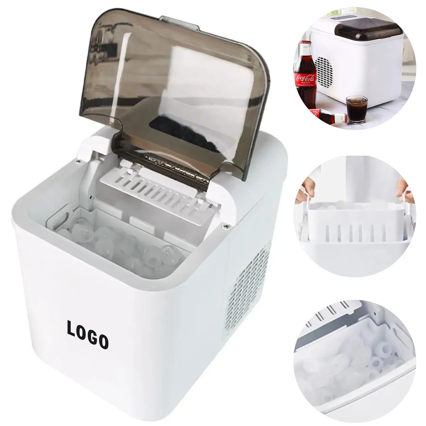 Compact Automatic Ice Maker with Self Cleaning Feature 2