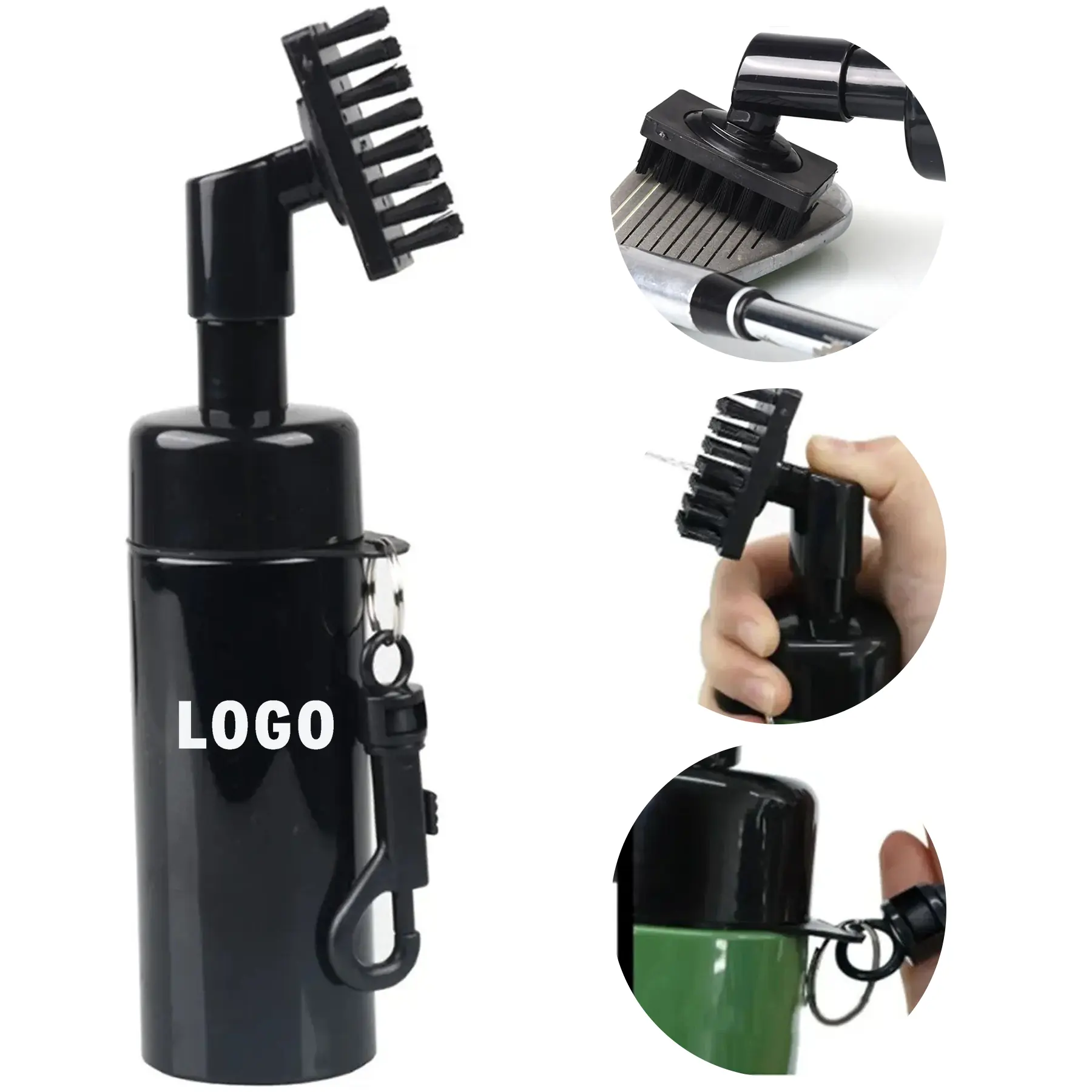 Golf Club Brush Water Spray Cleaning System 2