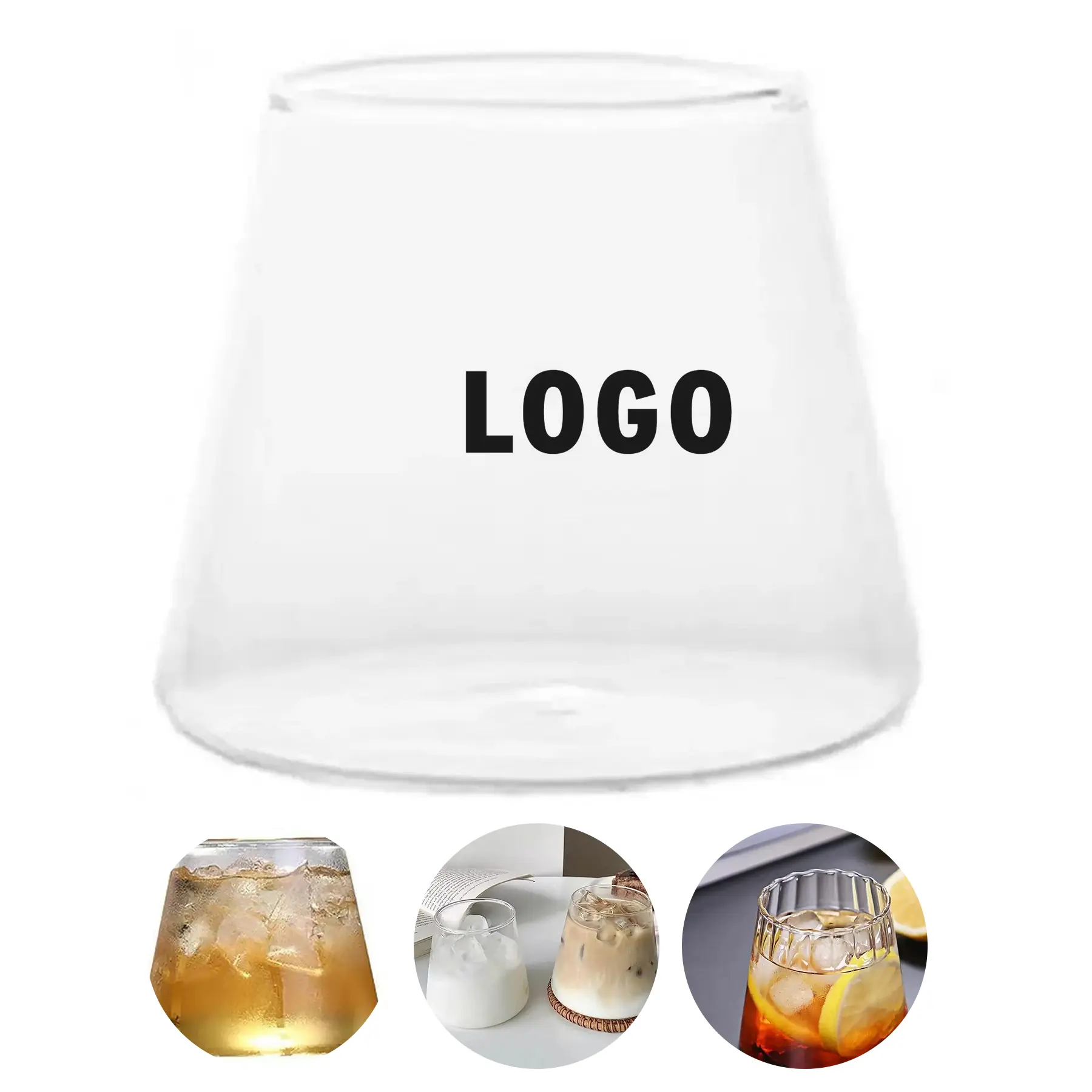 13oz Clear Glass Whiskey Tumbler Full Color Personalized 2