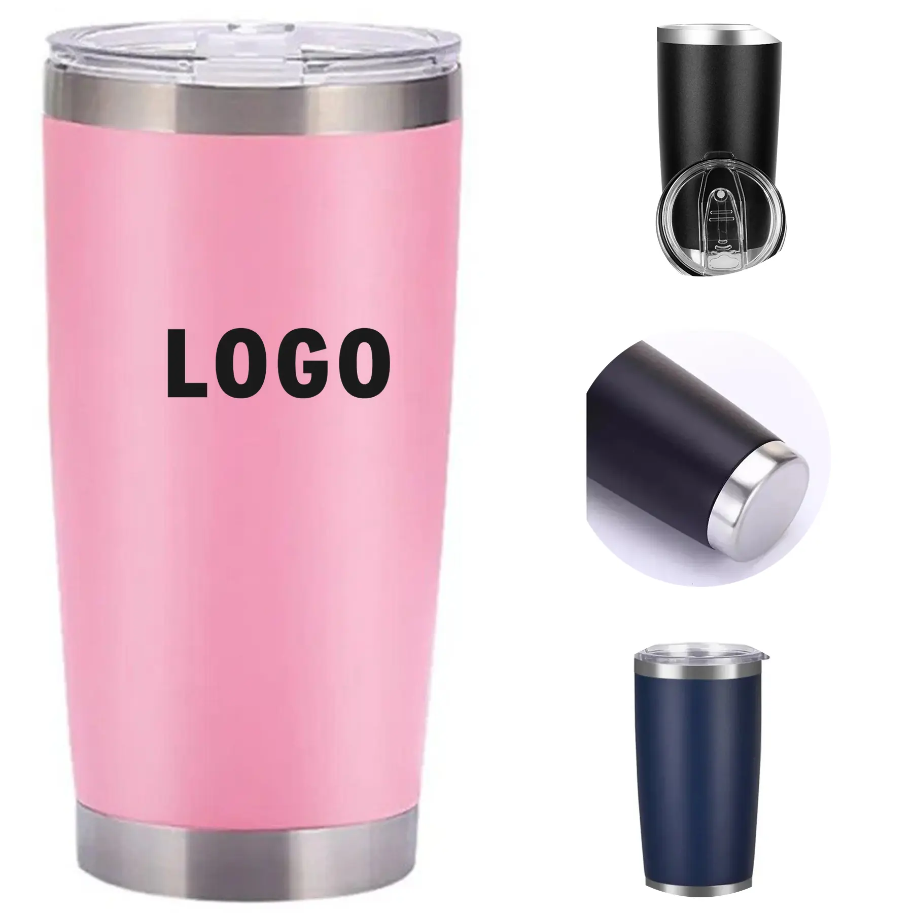 Insulated 304 Stainless Steel Travel Beer Mug 20oz 2