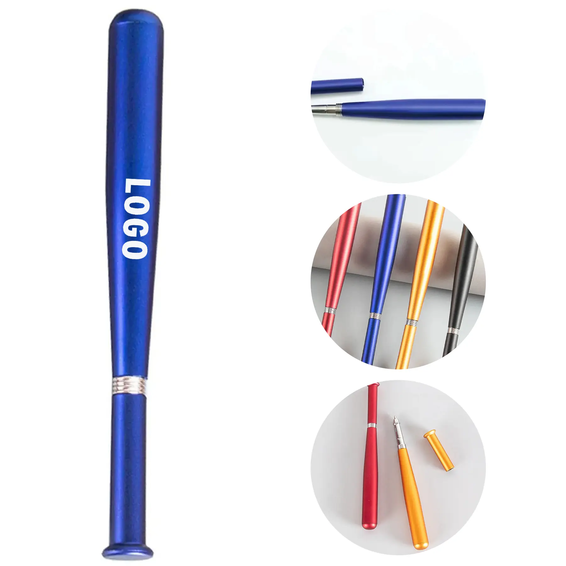 Baseball Bat Metal Ballpoint Pen Custom Sports Promotional Gift 2