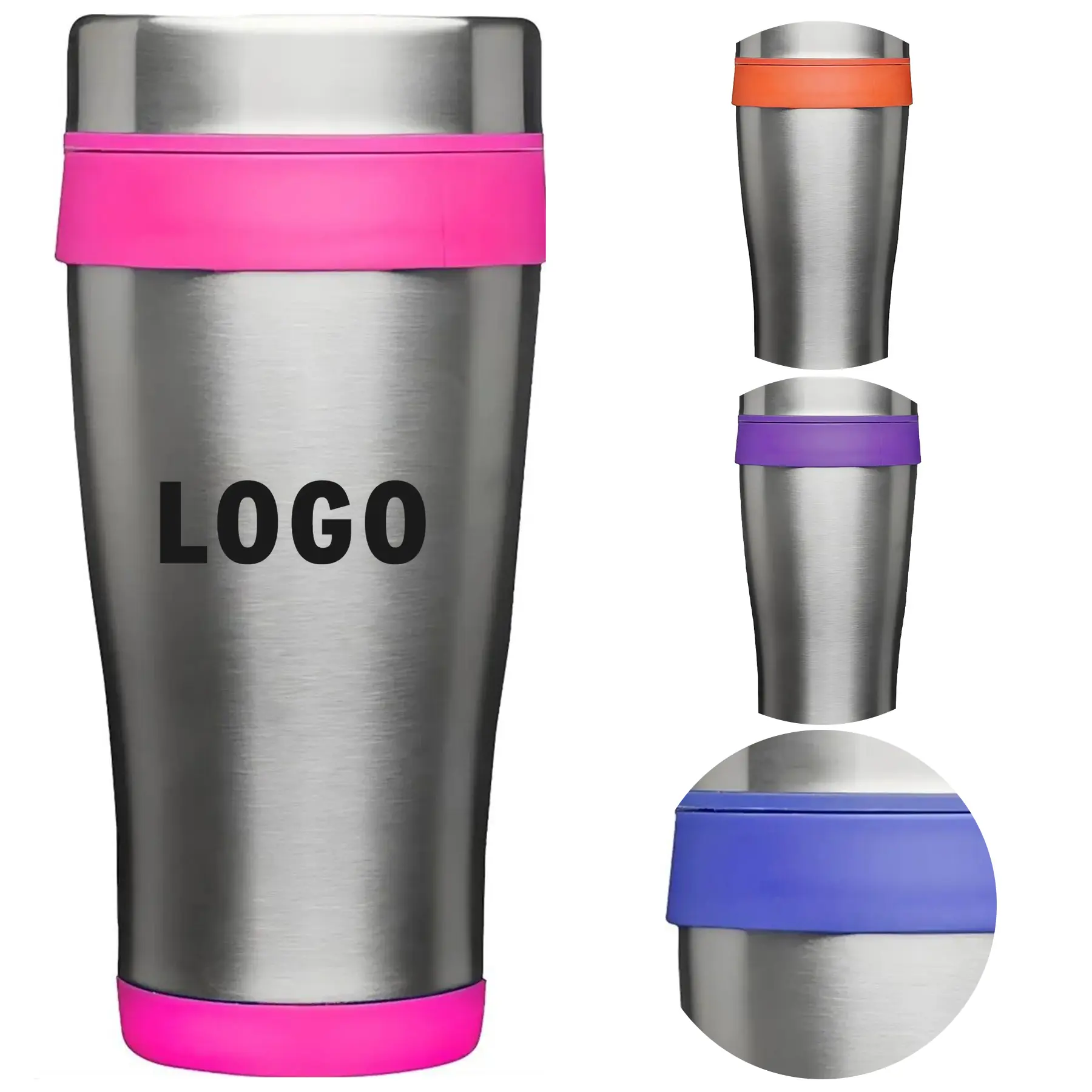 16 Oz Double Wall Stainless Steel Travel Mug Personalized 2