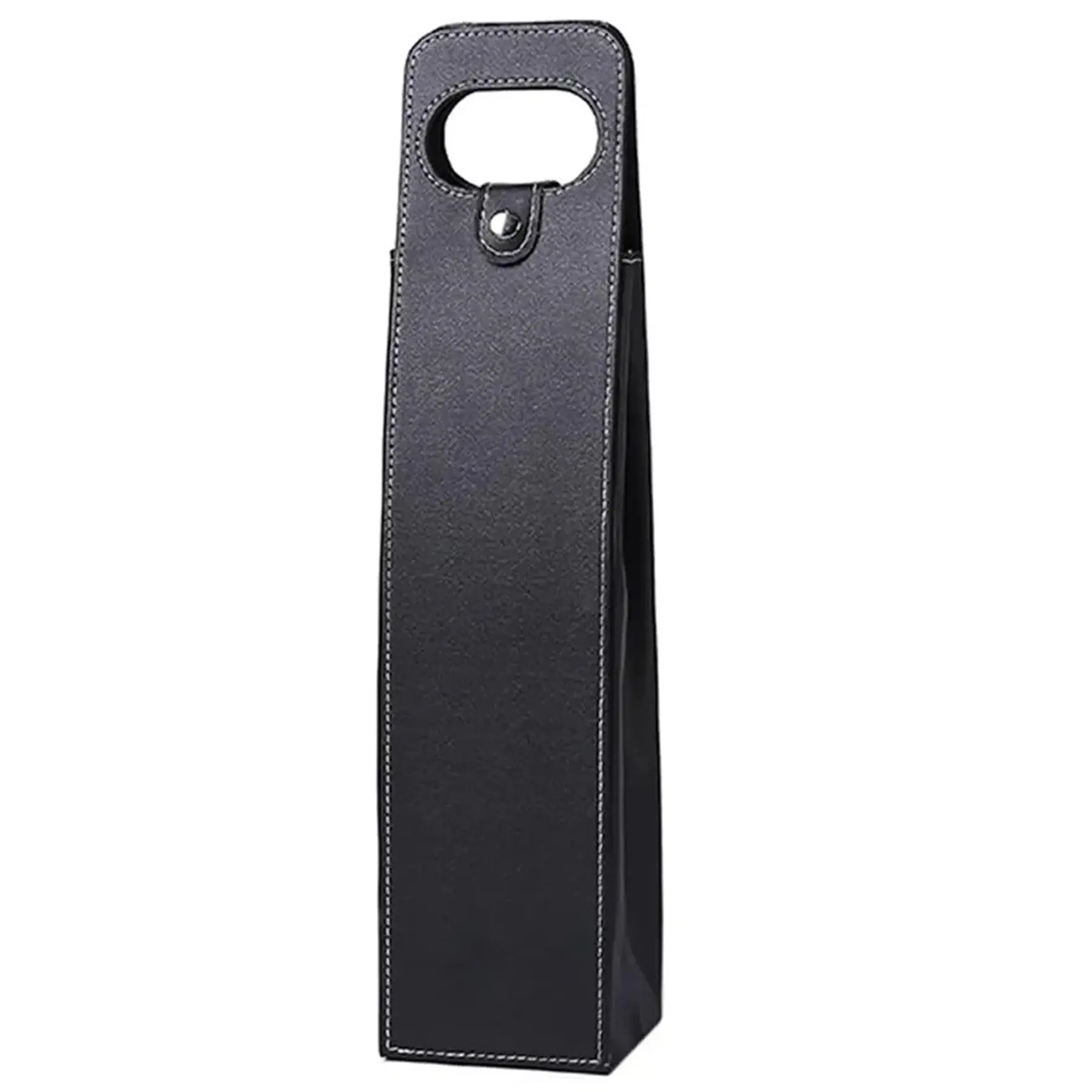 Reusable Leather Wine Bottle Tote Carrier Purse Gift