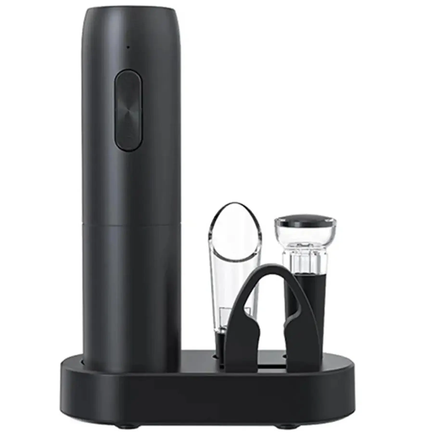 USB Rechargeable Cordless Wine Opener Set Foil Cutter Pourer Vacuum Stopper Gift