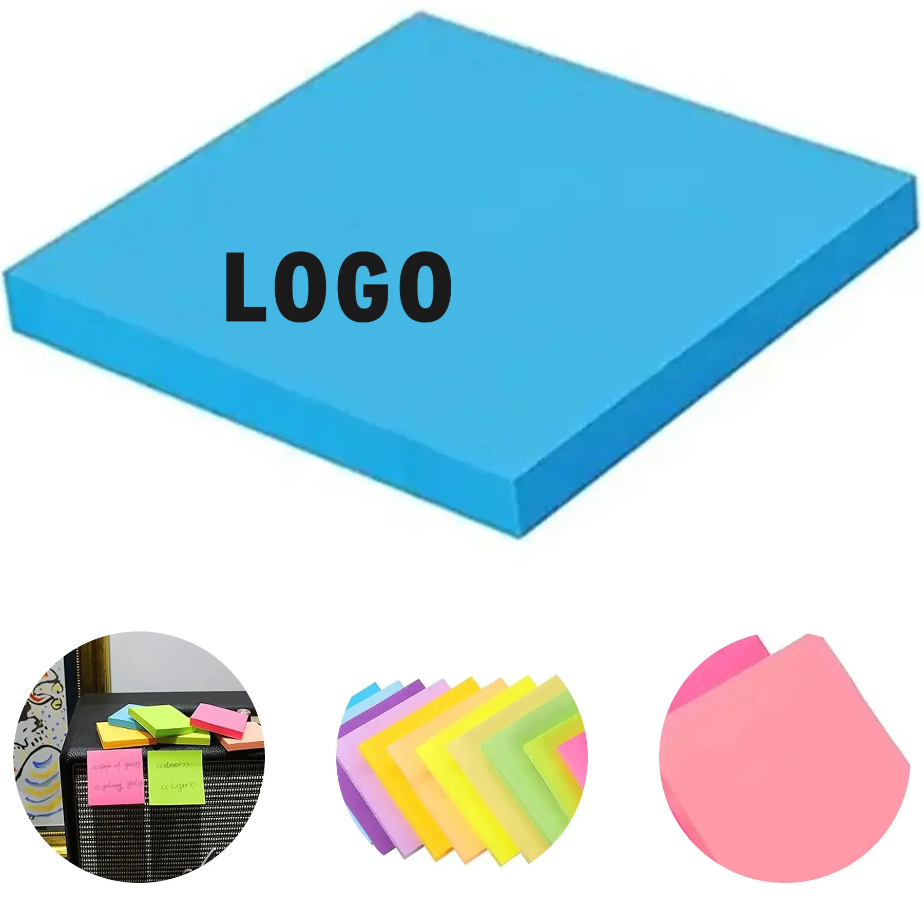 Vivid Neon Self Adhesive Note Pads Multi Color 2