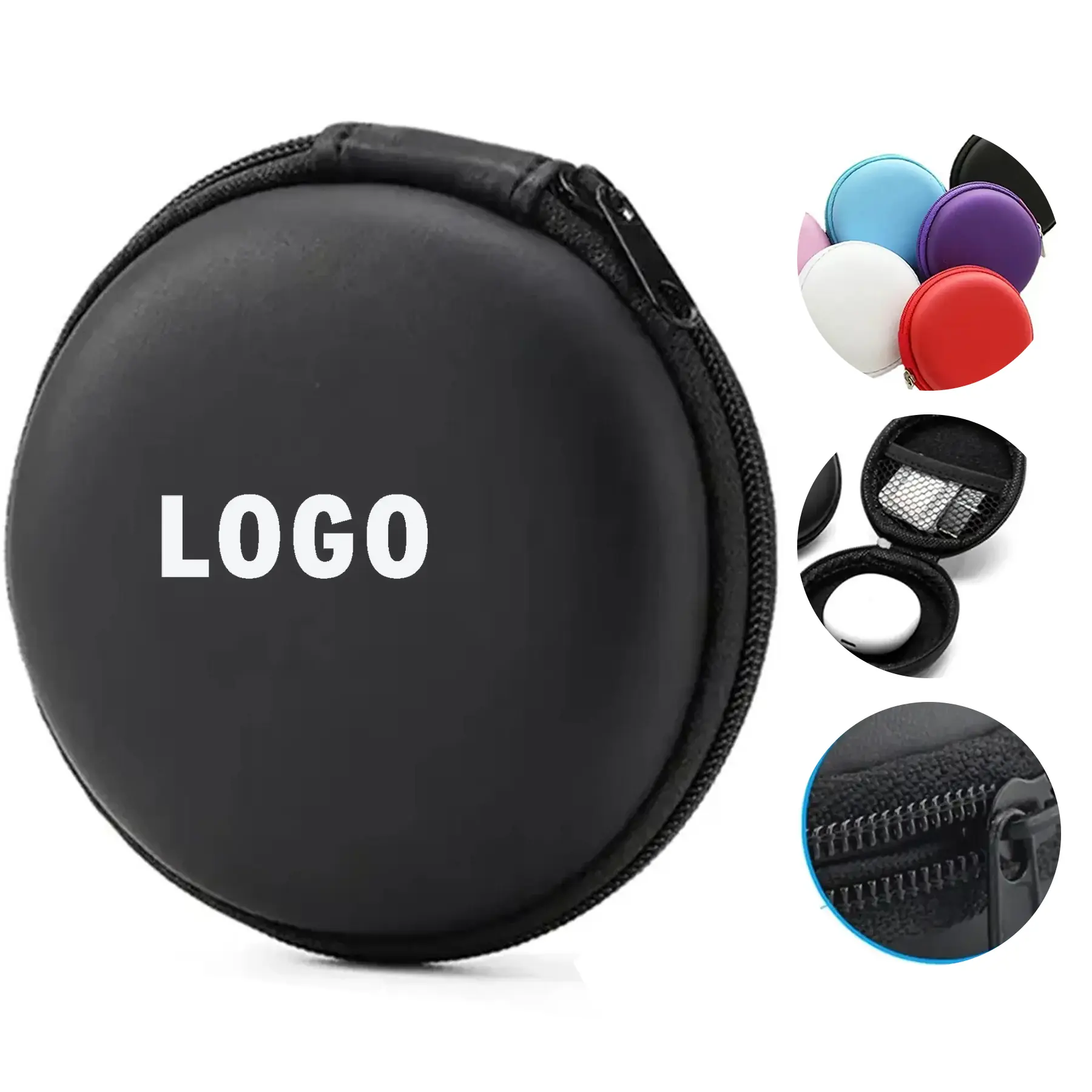 Compact Earbuds Cable Organizer Travel Pouch Headphone Case 2