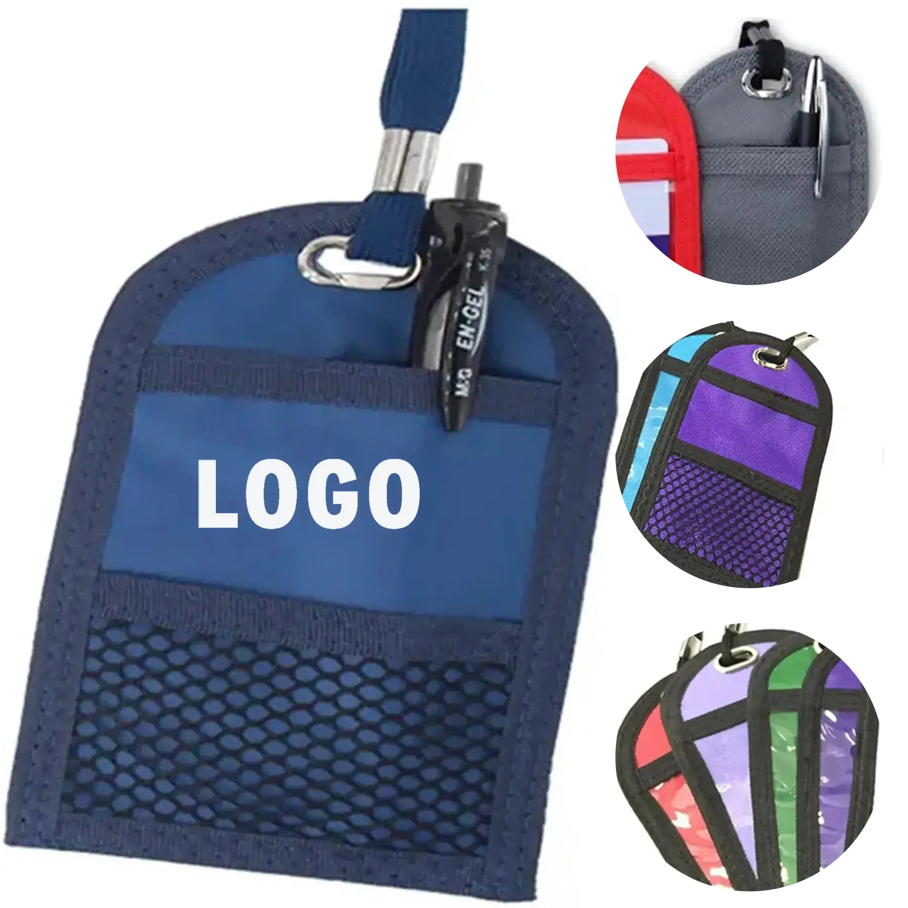 Custom Logo Conference ID Badge Holder Lanyard 2