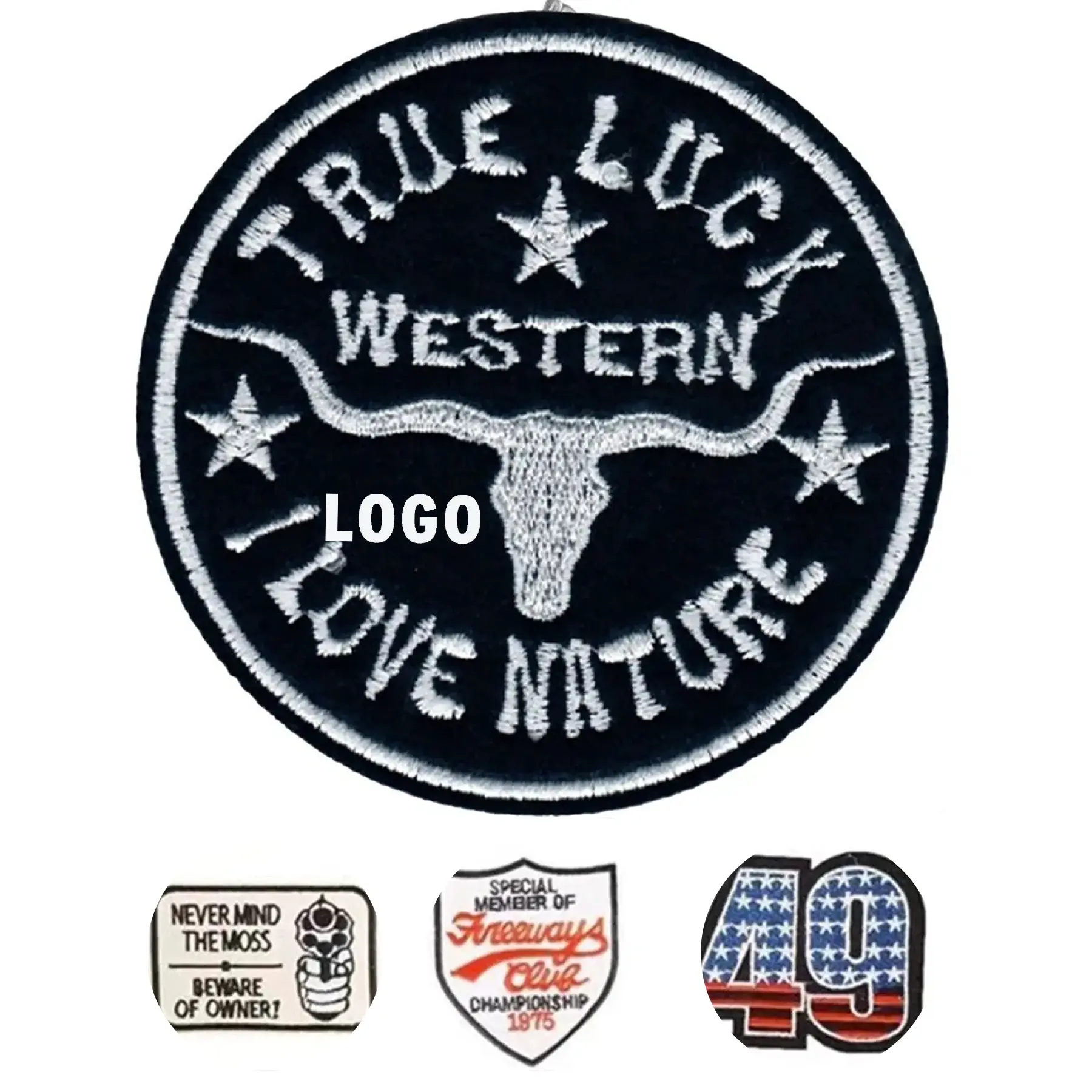 Custom Embroidered Patch Personalized Logo Applique Decoration 2