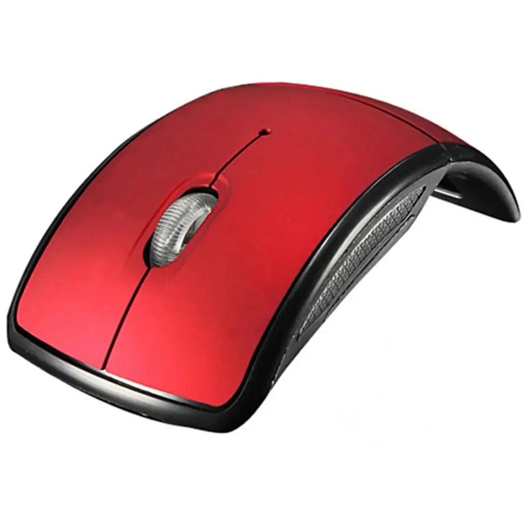 Compact Wireless Folding Mouse Ergonomic Curved Design USB Receiver Gift