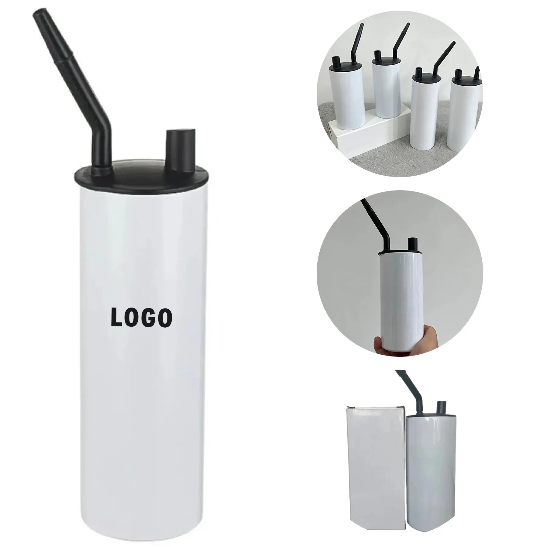 20oz Straight Stainless Steel Insulated Tumbler for Sublimation Custom Artwork 2