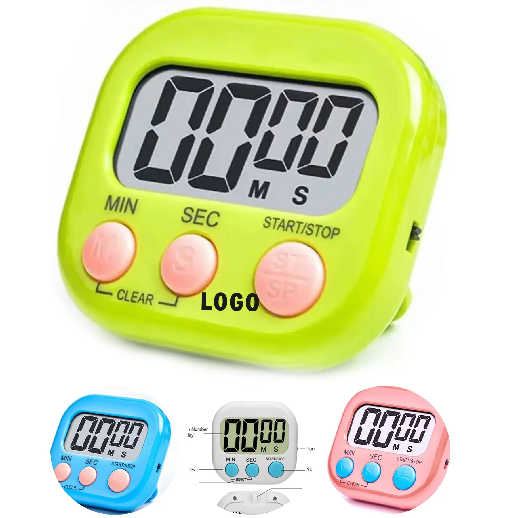 Digital Timer Magnetic Back Large Display Kitchen Countdown Stopwatch 2