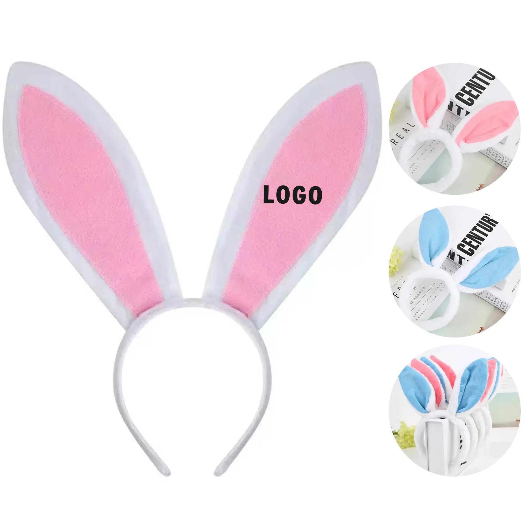 Easter Plush Bunny Ears Hairband 2