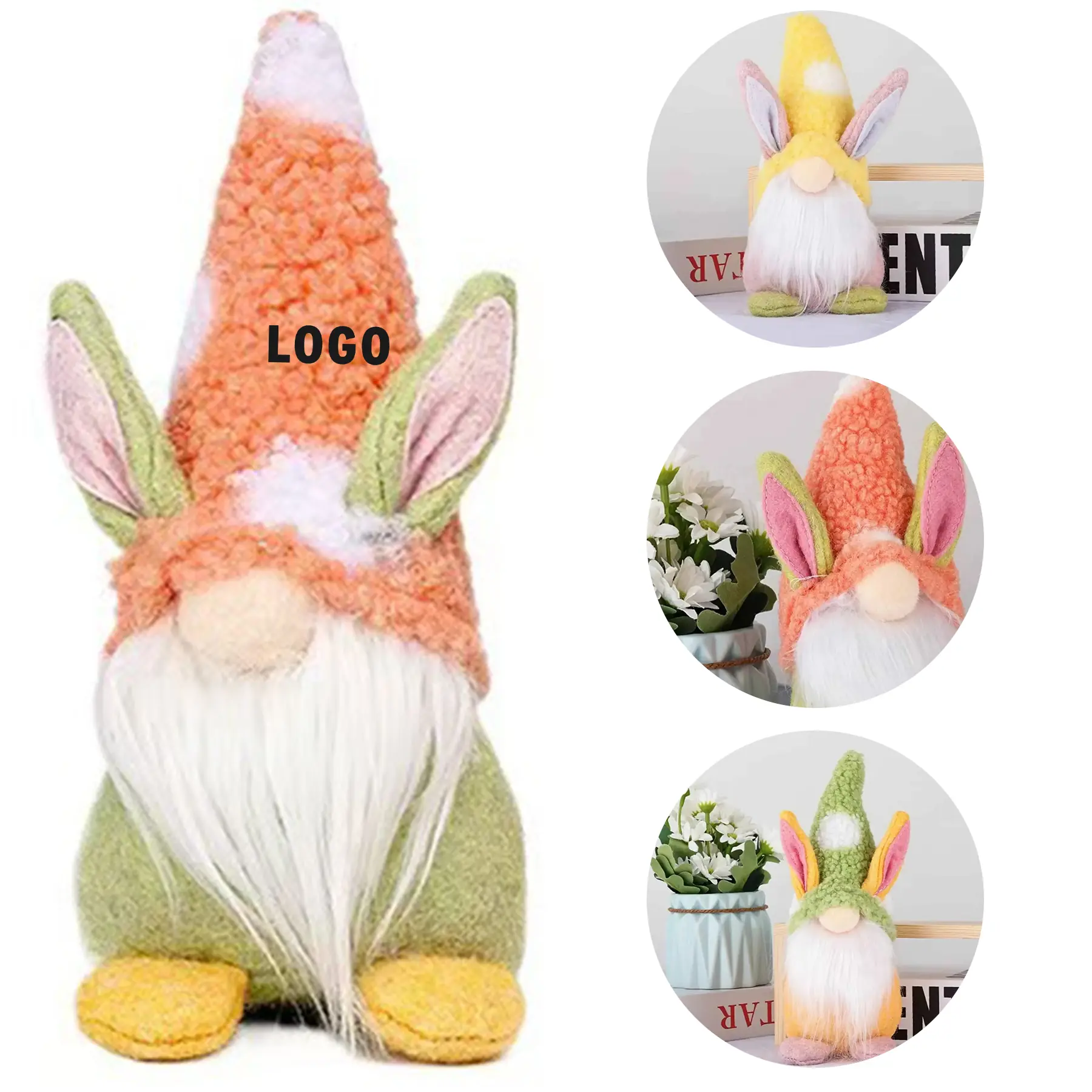 Adorable Easter Bunny Plush Toy for Holiday Decor and Gifts 2