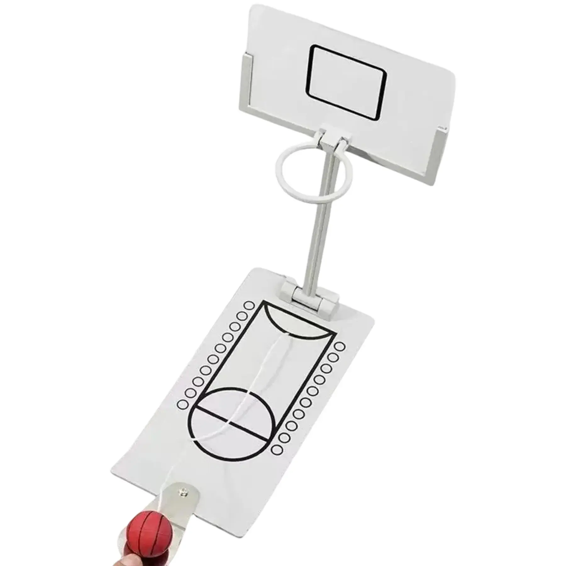 Compact Desk Basketball Hoop Stress Reliever Set