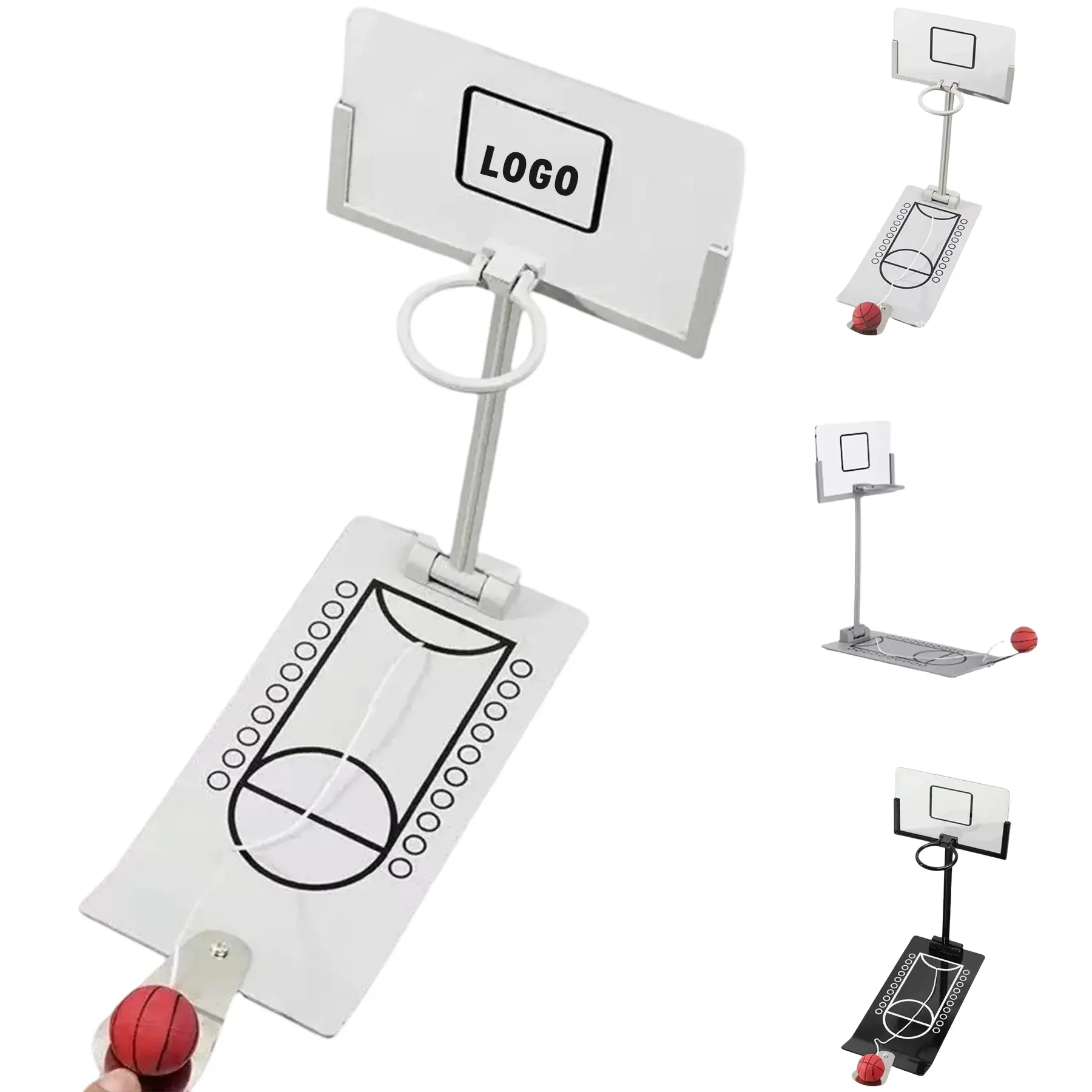 Compact Desk Basketball Hoop Stress Reliever Set 2