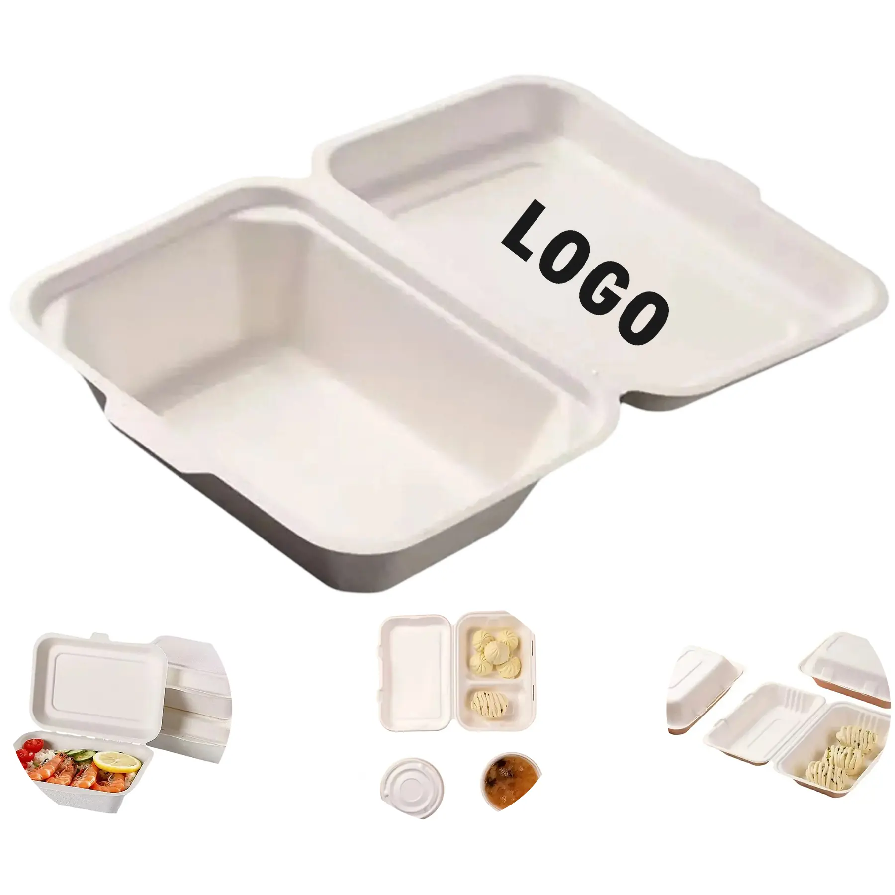 Eco Friendly Disposable Food Containers Bulk Pack 2