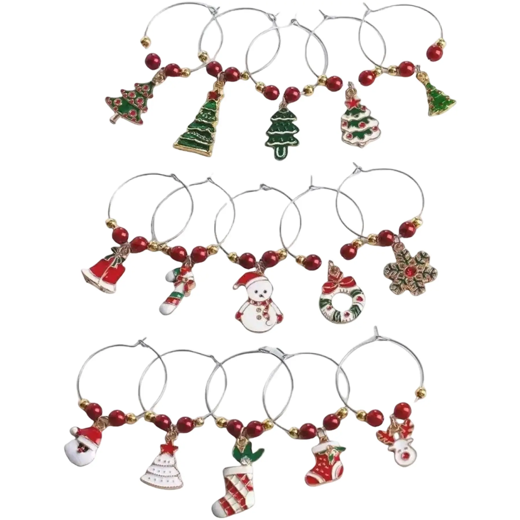 Party Beverage Glass Tag Set