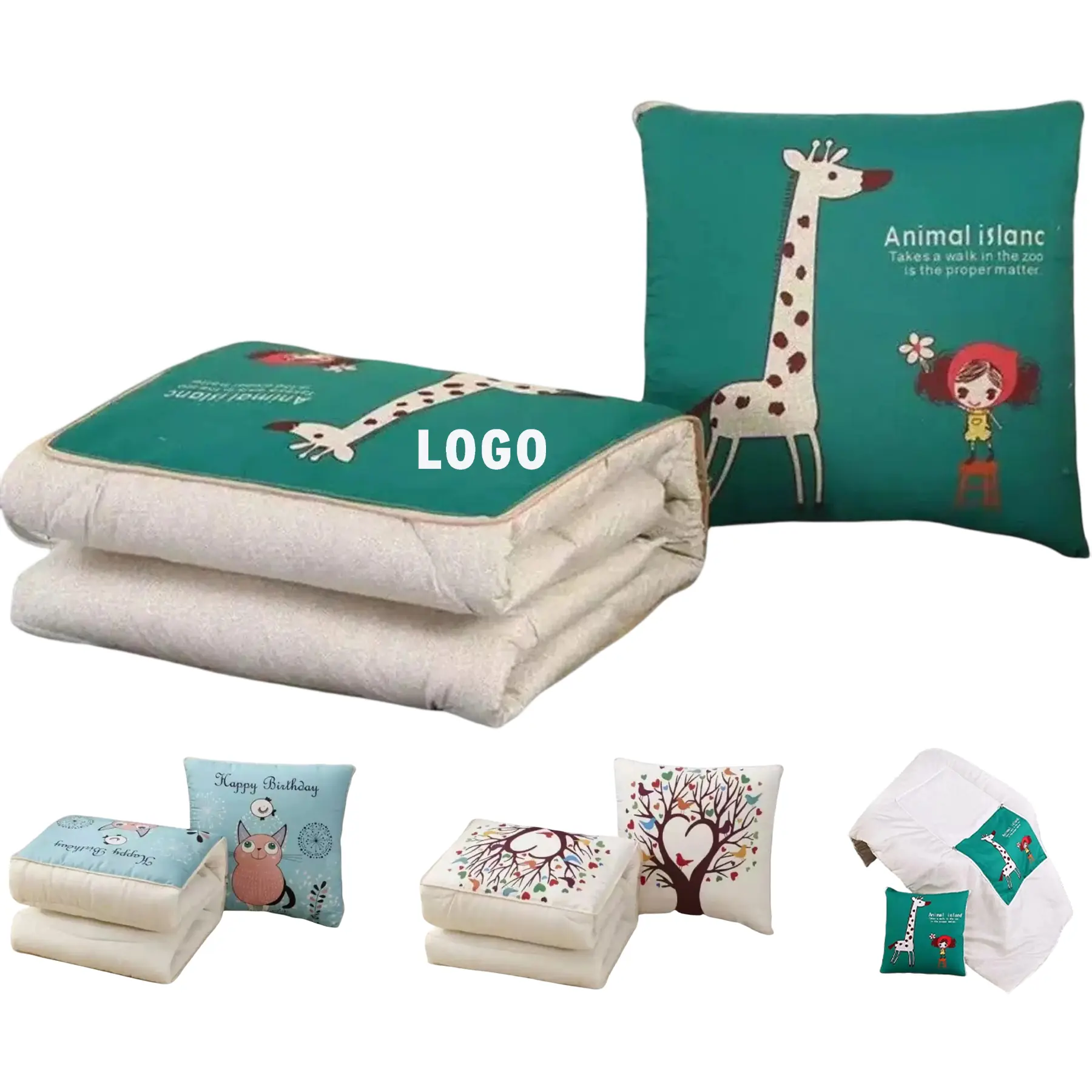 Plush Multifunction Throw Cushion 2