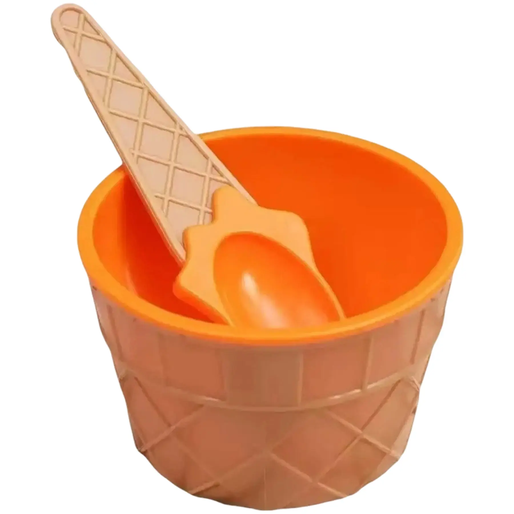 Elegant Dessert Bowl with Spoon for Ice Cream