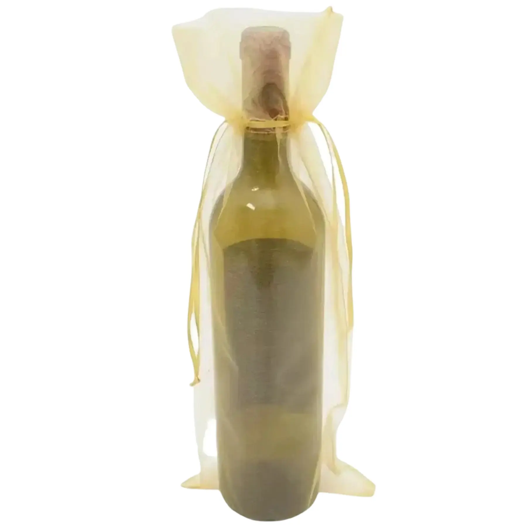 Wine Bottle Drawstring Tote Bag