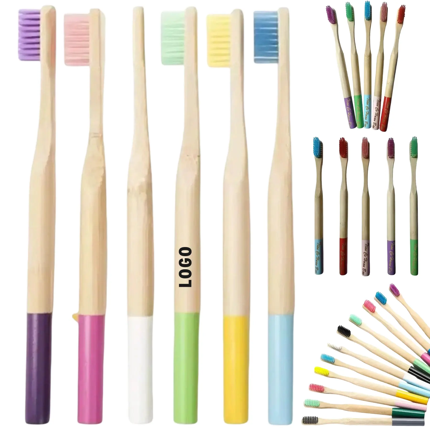 Natural Bamboo Toothbrush Soft Bristles Eco Friendly Oral Hygiene 2