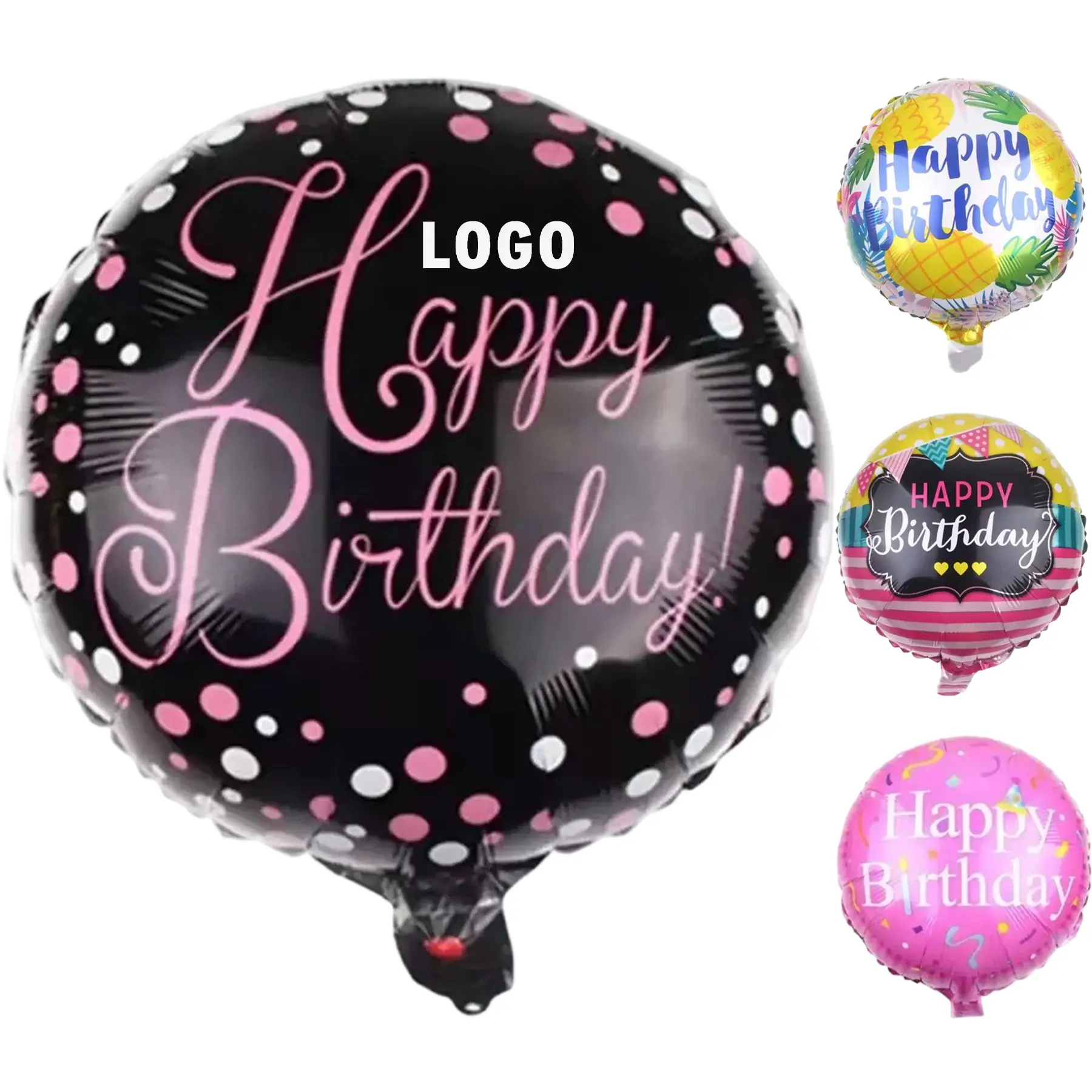 Festive Round Latex Balloons 2