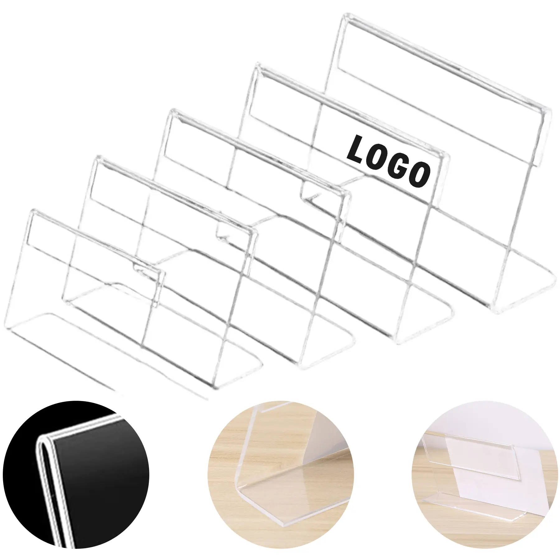 Clear Pricing Tags for Retail Displays 2