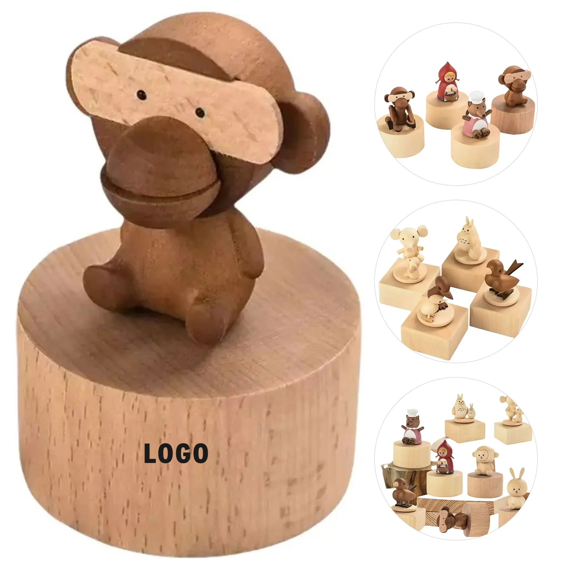 Whimsical Spinning Animal Melody Box 2
