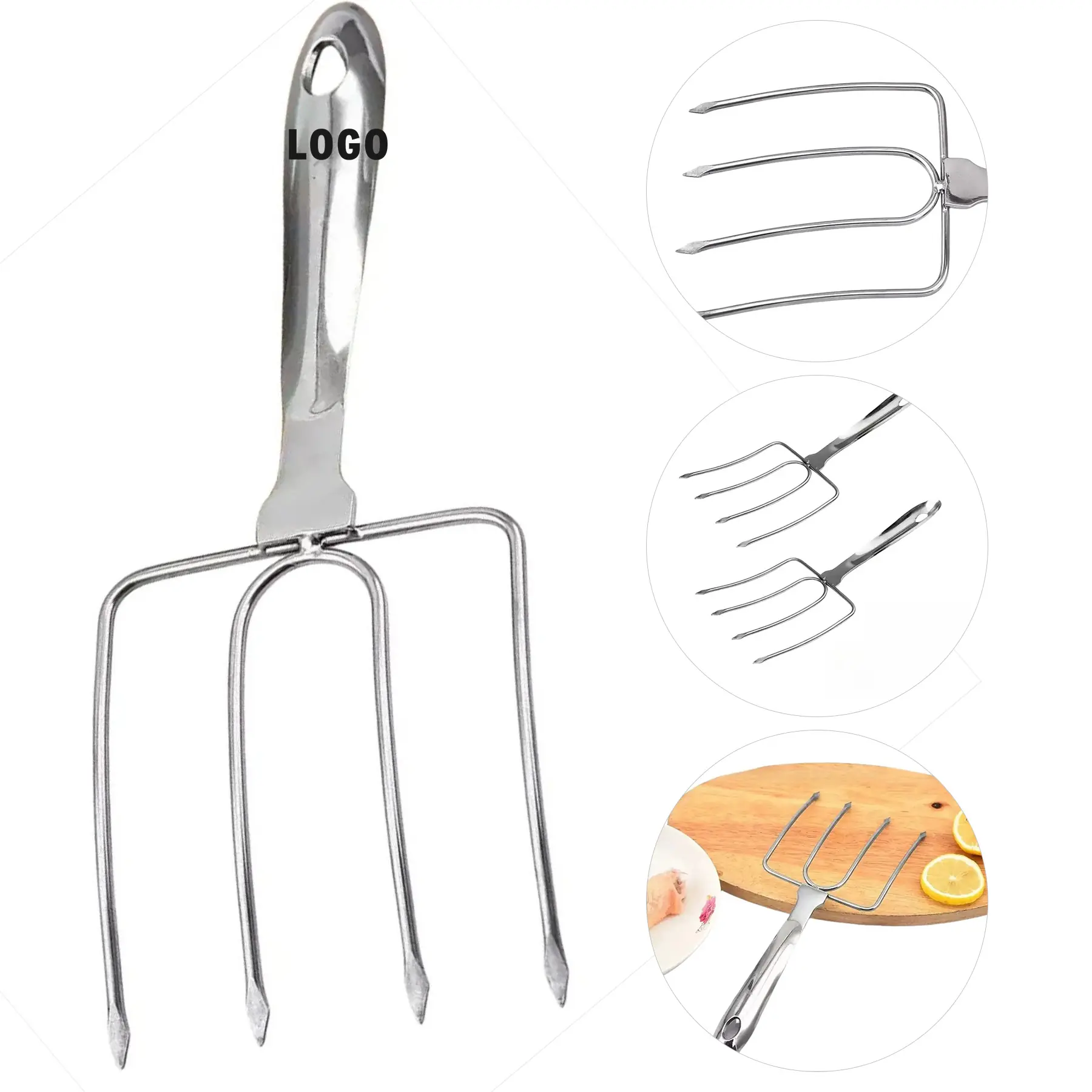 Premium Stainless Turkey Carving Fork 2