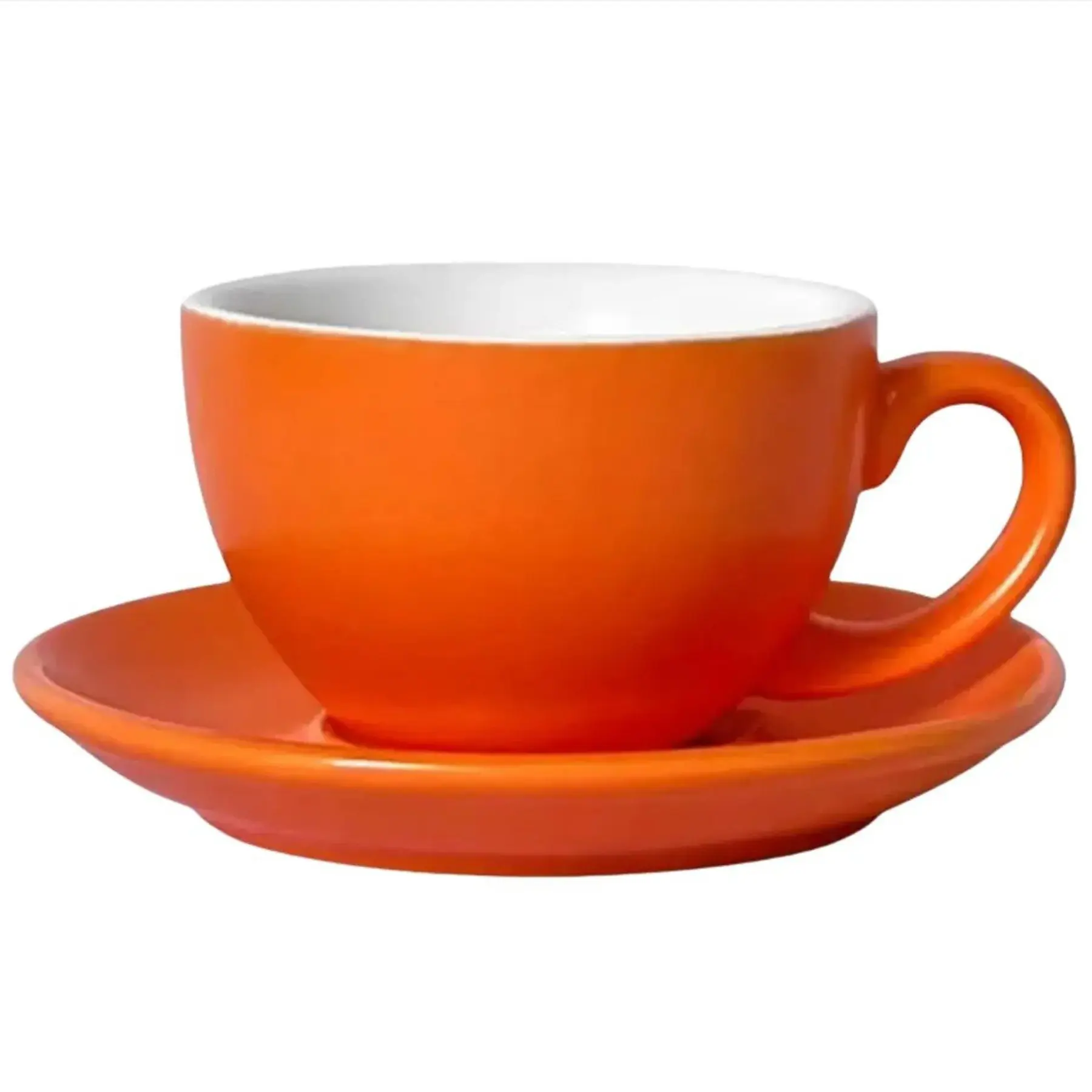 Patterned Ceramic Coffee Cup Saucer Set