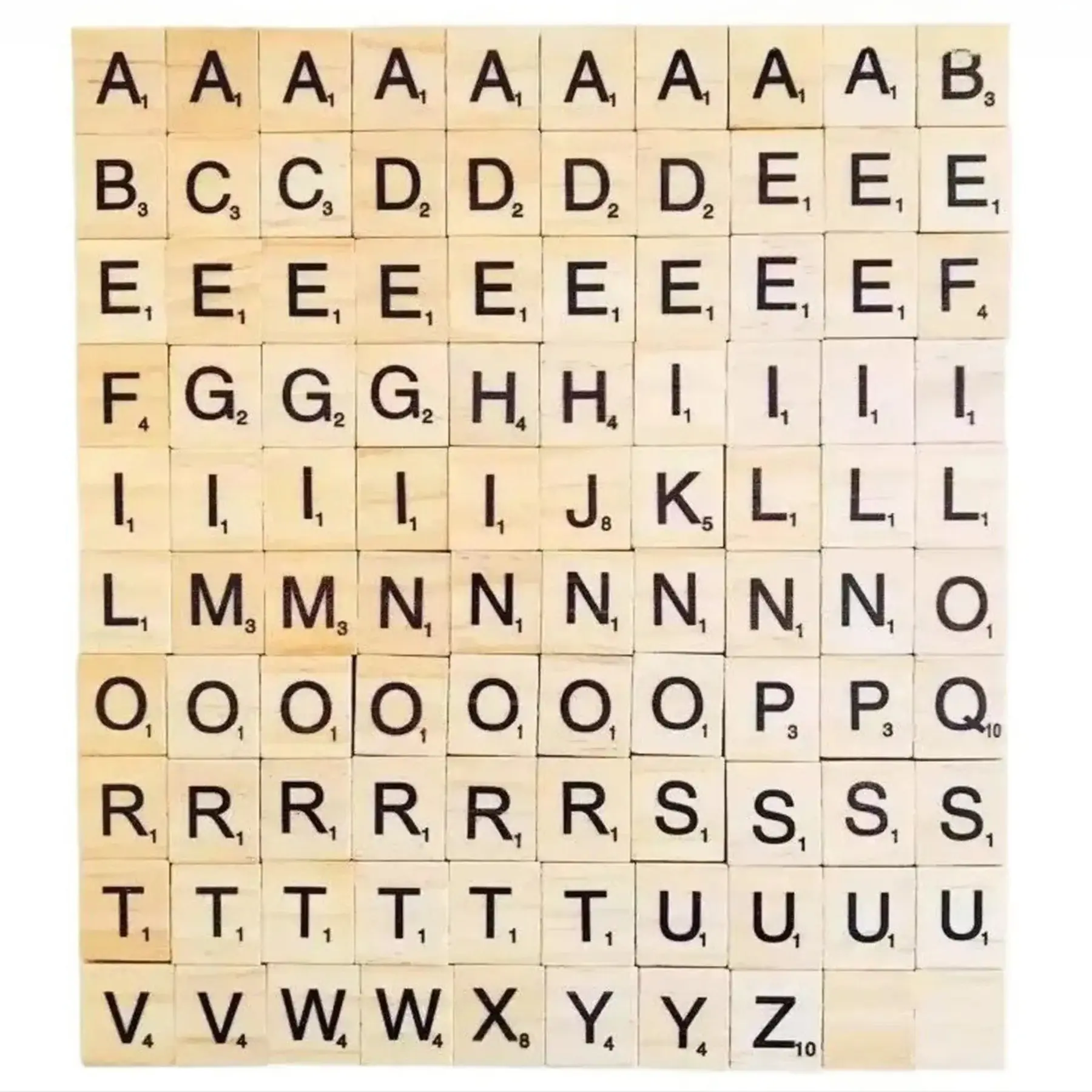 Wooden ABC Blocks Educational Toys Set 26 Piece Alphabet Learning