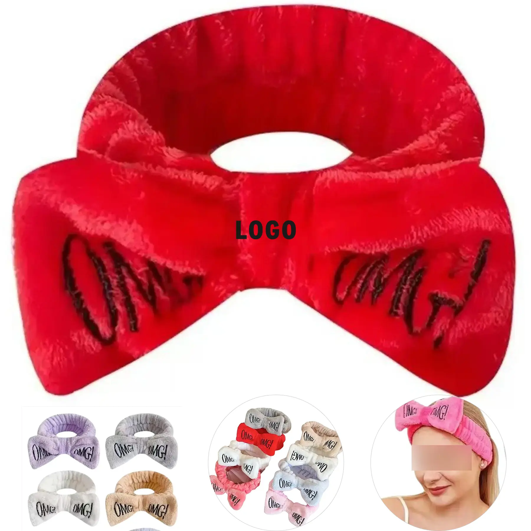 Cute Microfiber Face Wash Headband for Women Kids 2