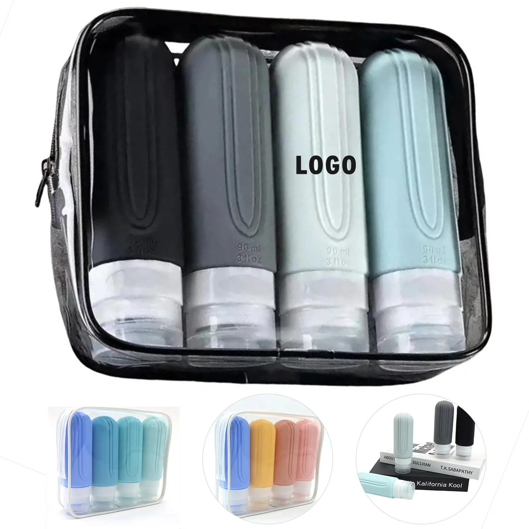 Portable Refillable Travel Skincare Pump Bottle 2
