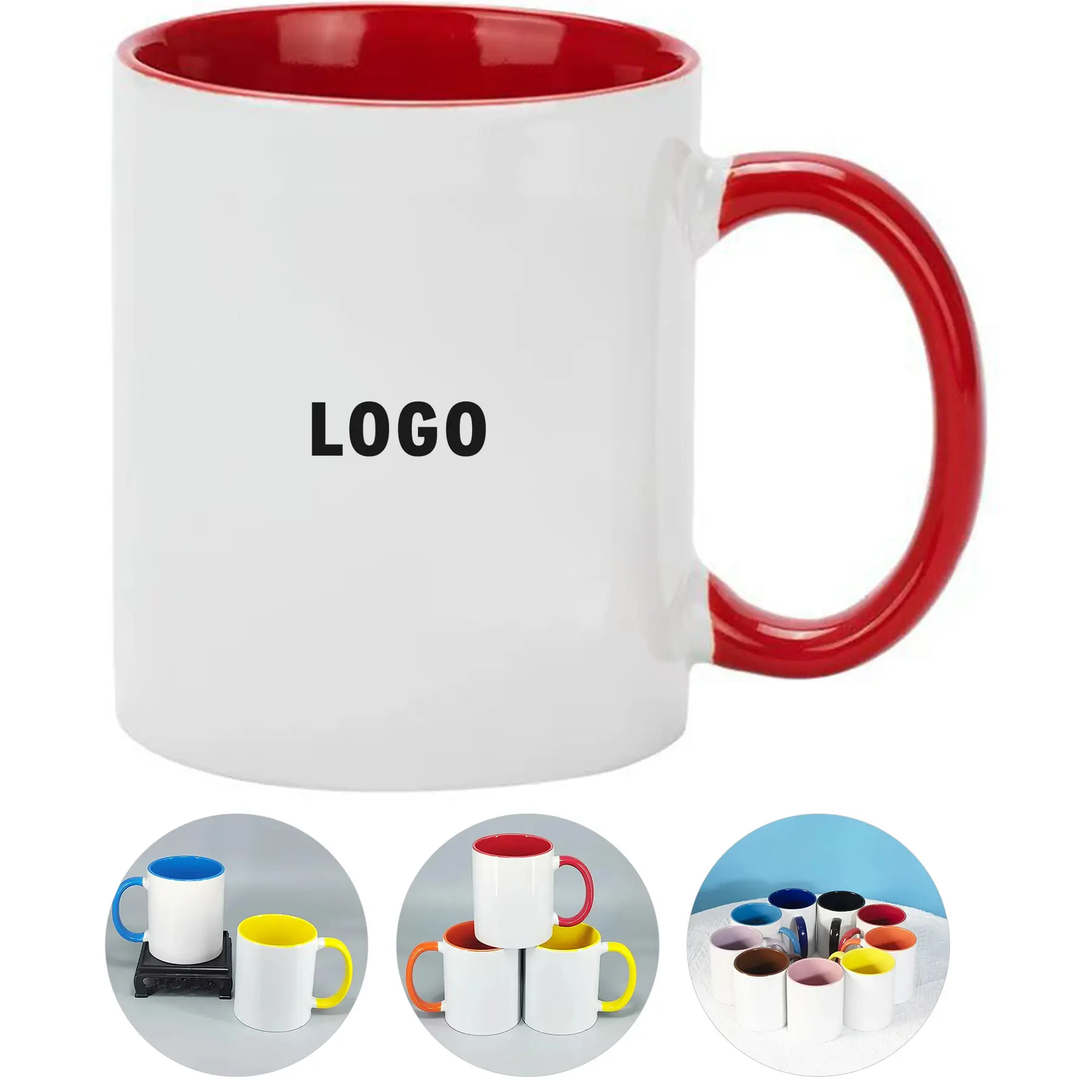 Personalized Ceramic Coffee Mug Gift Custom Color Design 2
