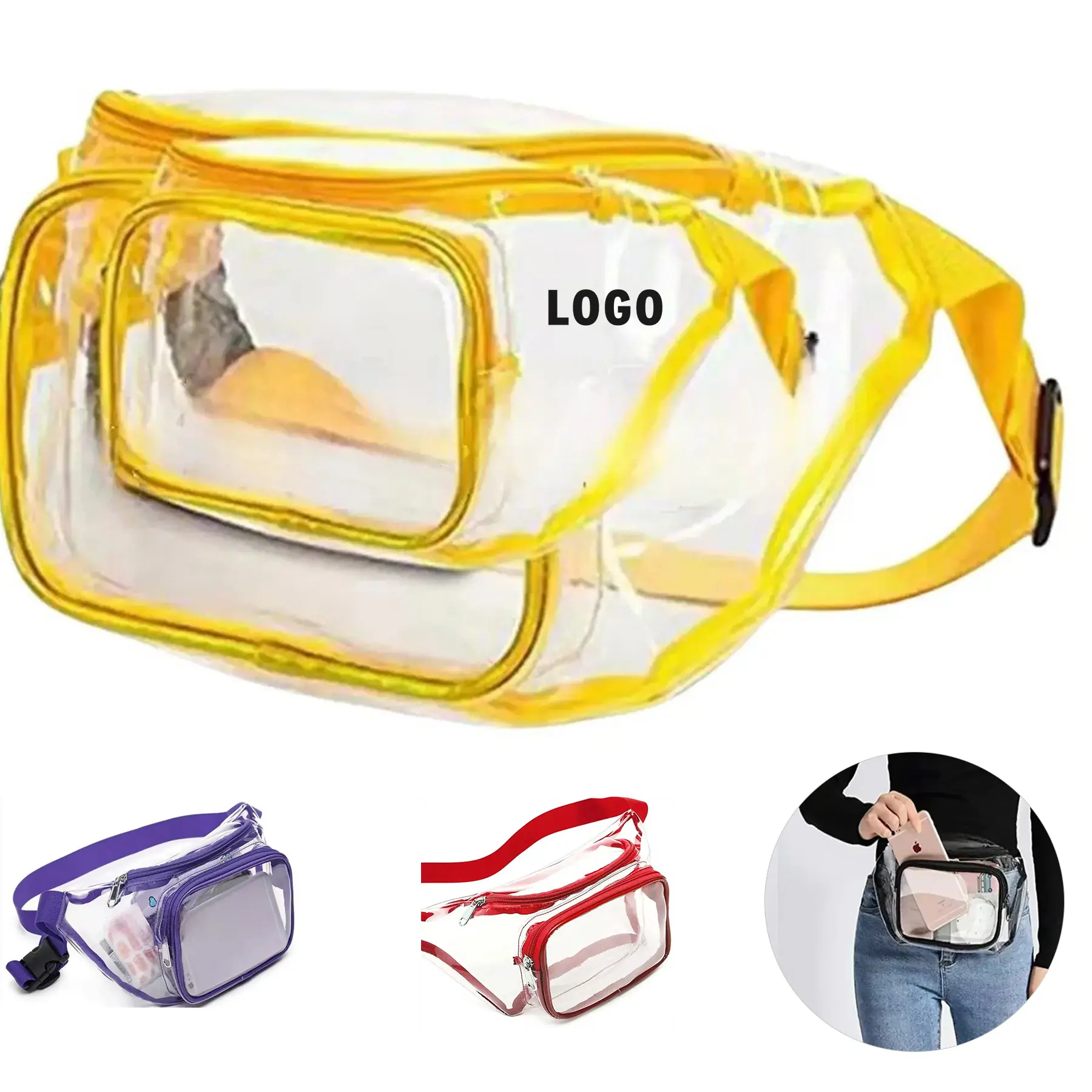 Clear See Through Crossbody Waist Pack 2
