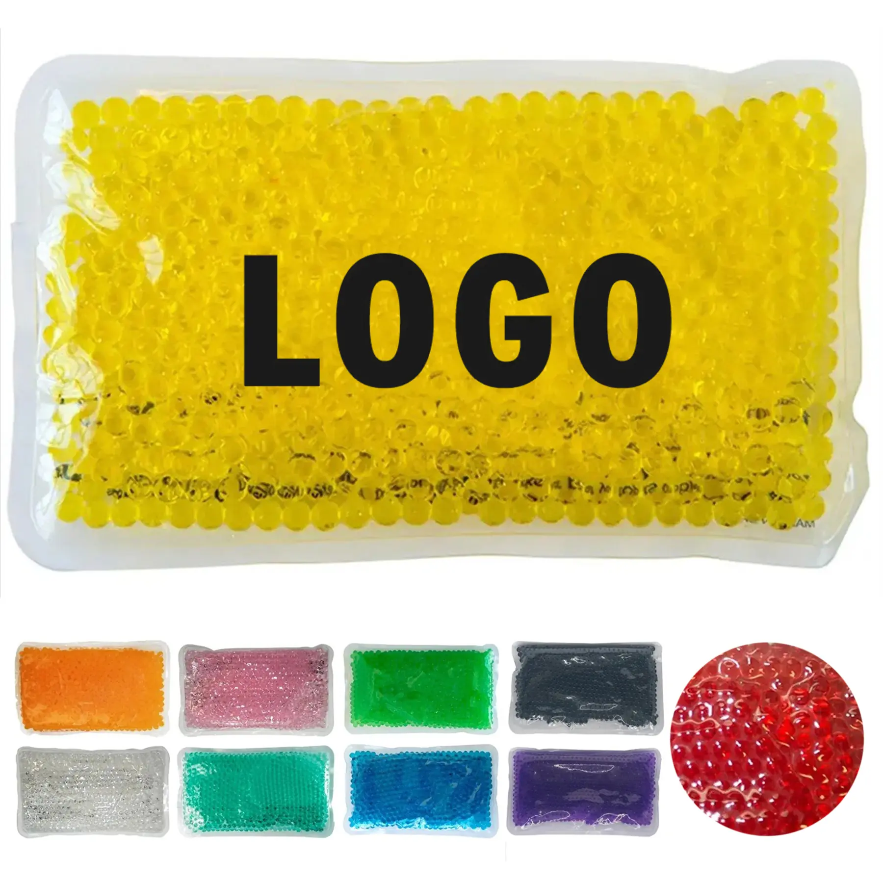 Custom Rectangular Gel Bead Hot Cold Therapy Pack 2