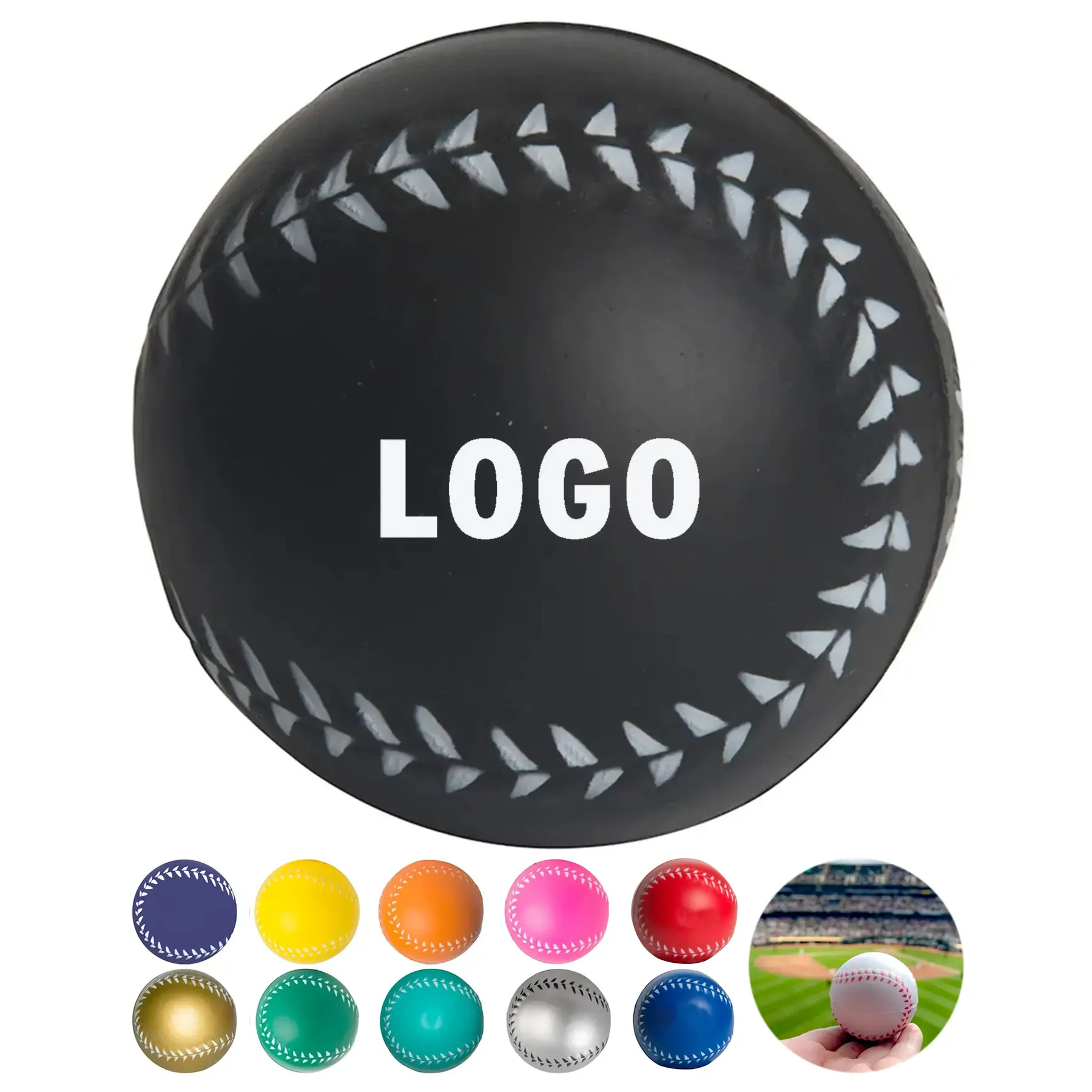 Personalized Baseball Stress Squeeze Ball 2