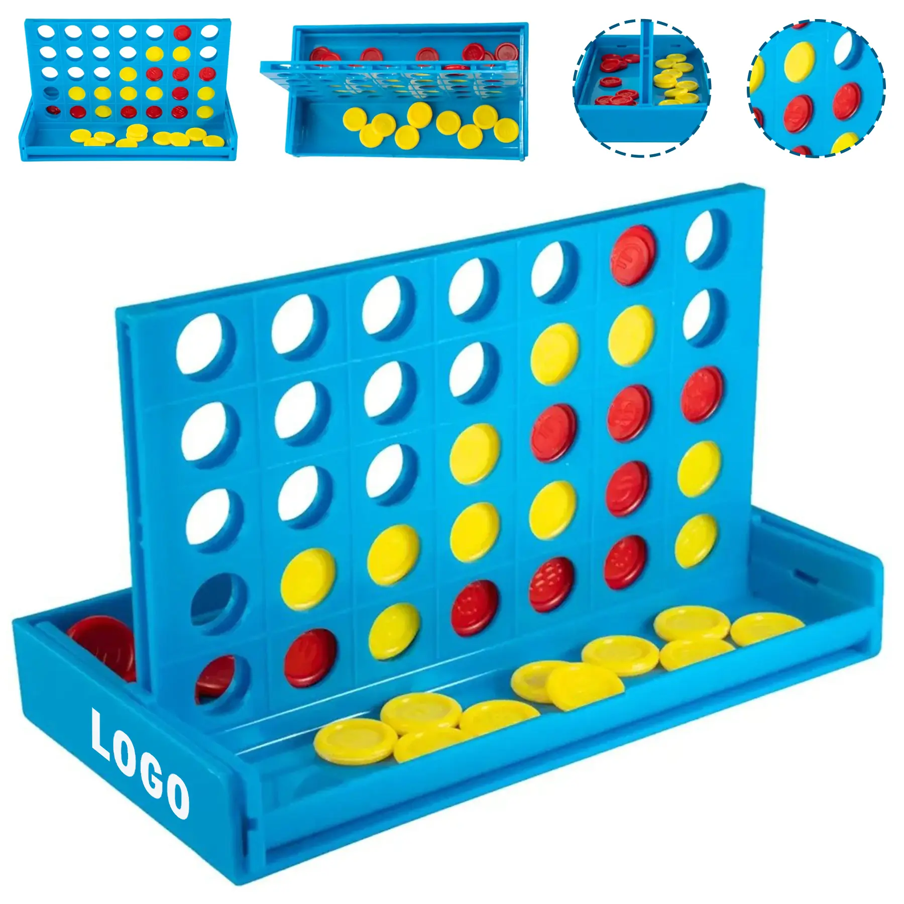 Compact Four Row Travel Game 2