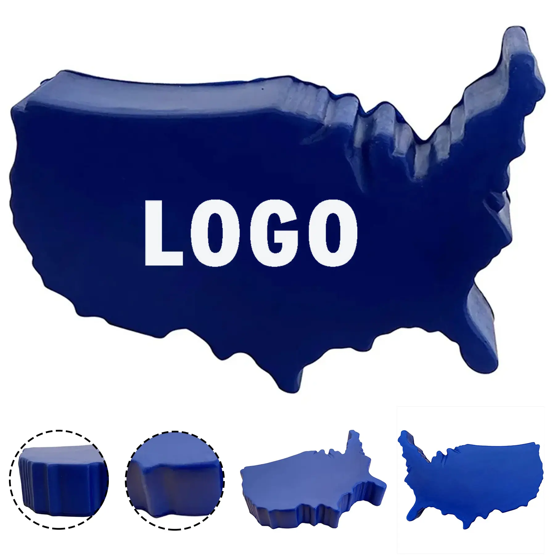 America 250 USA Map Stress Reliever 2