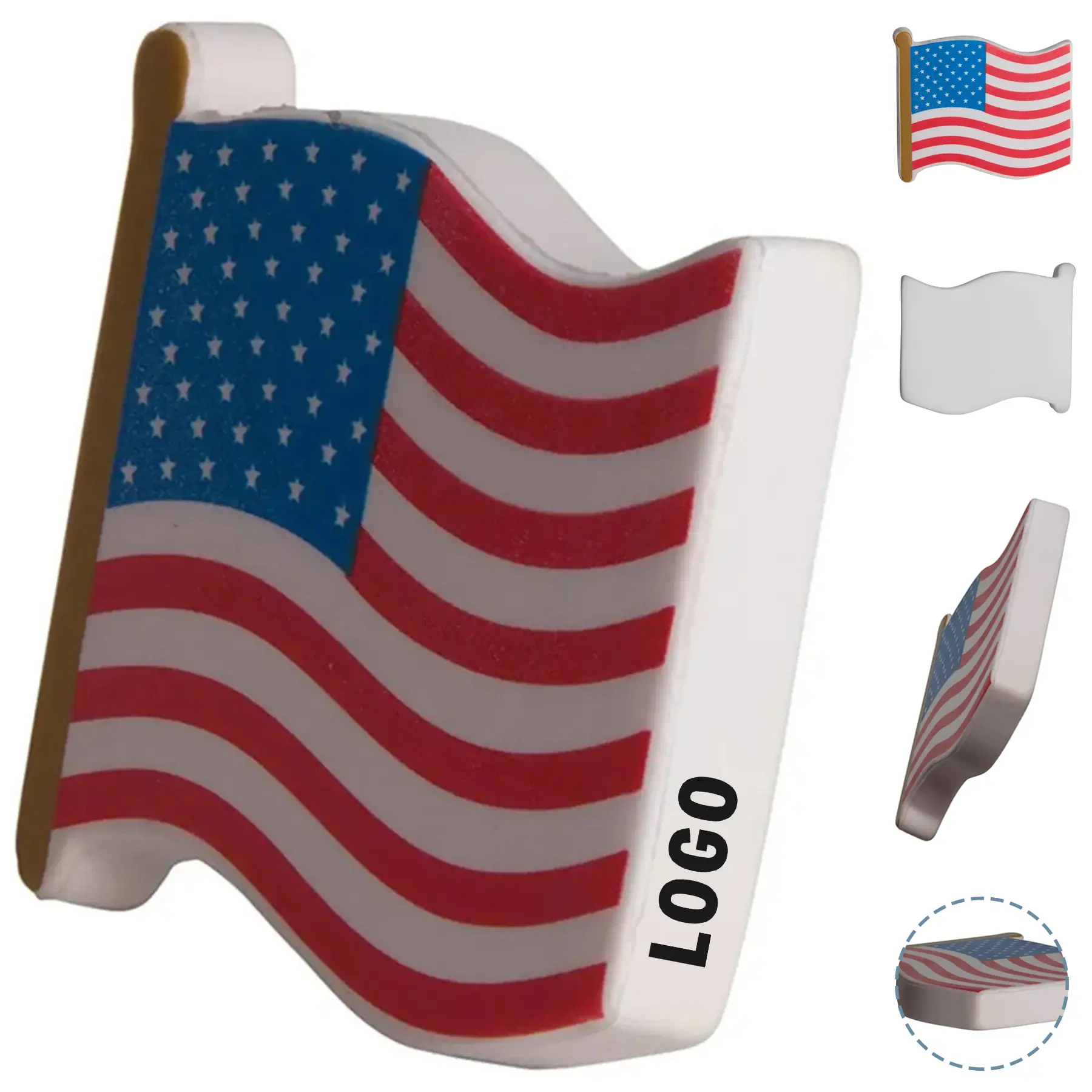 USA Flag 250th Anniversary Stress Ball - Custom Imprint 2