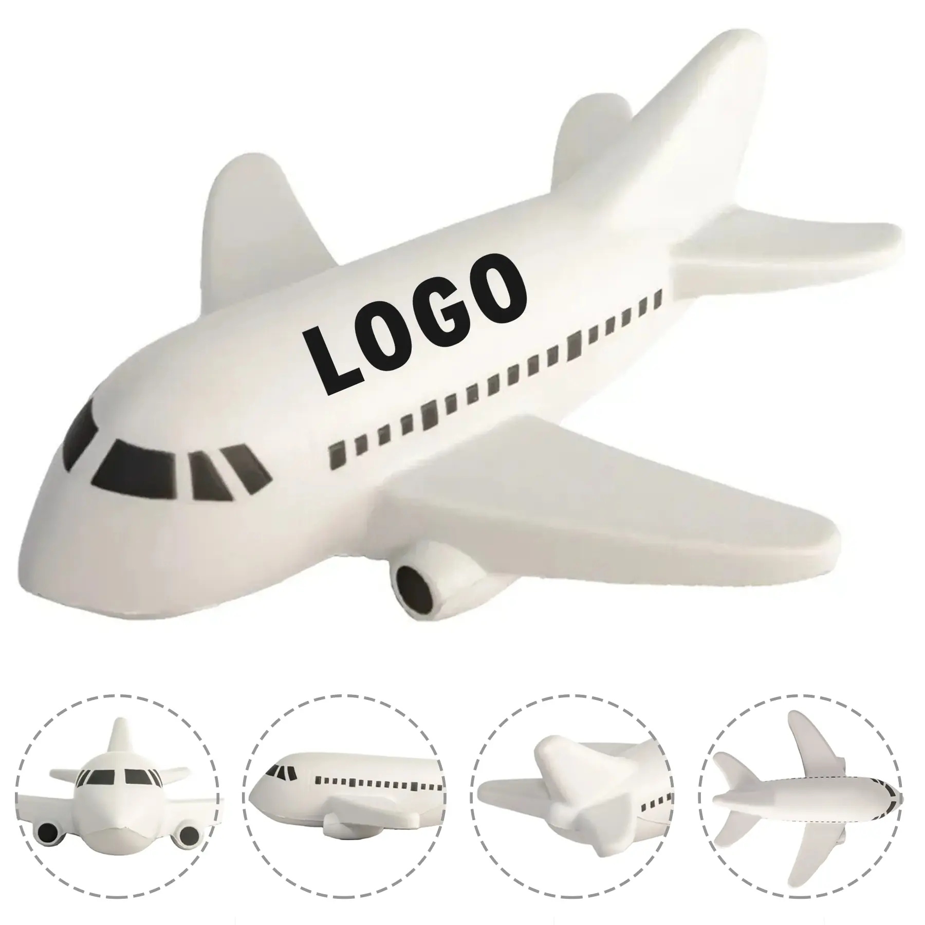 Custom Logo Airplane Stress Ball 2