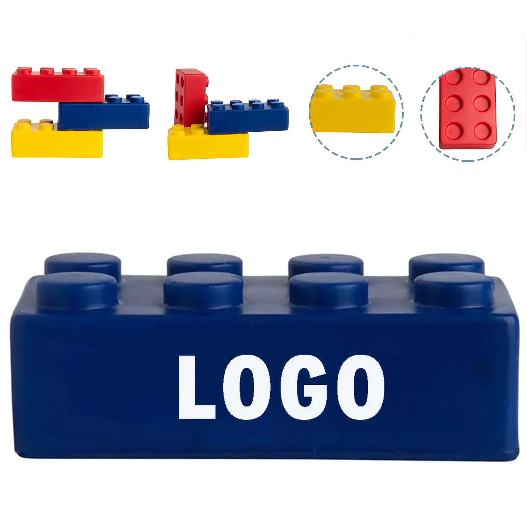 Custom Build Block Stress Squeeze Toy 2