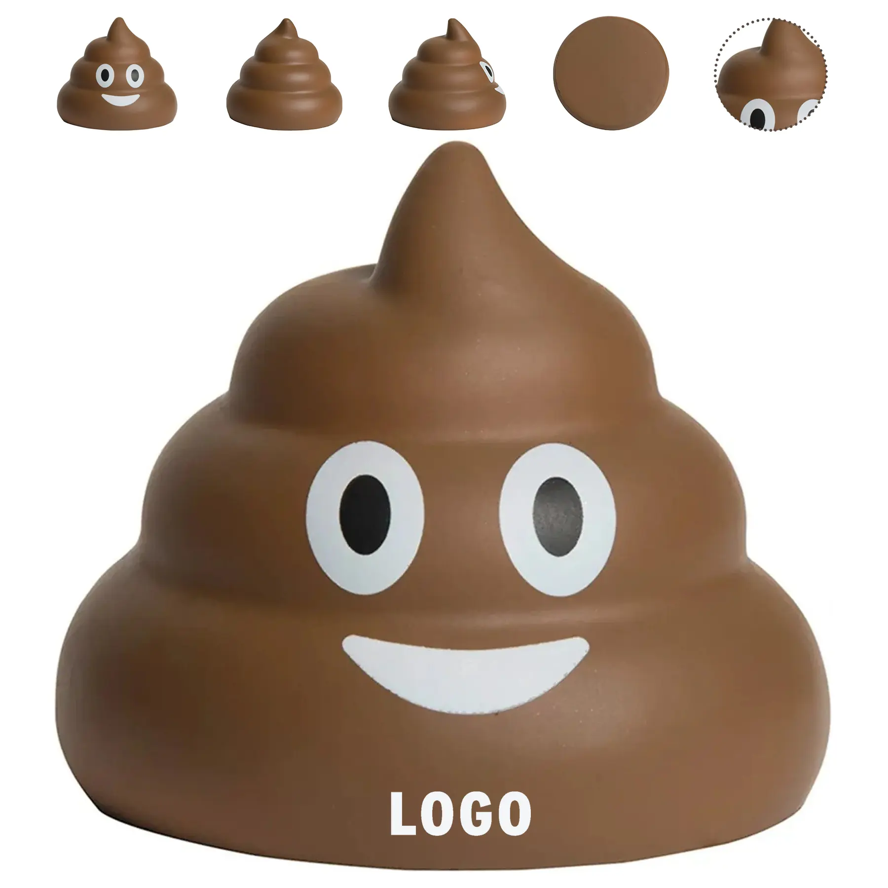 Custom Poop Emoji Stress Ball 2